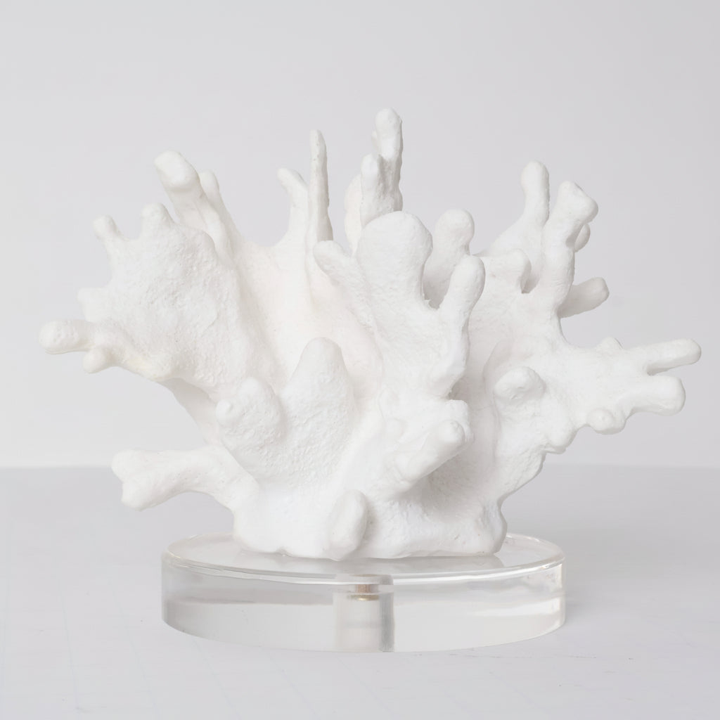 ESCULTURA DE CORAL EN RESINA C/BASE