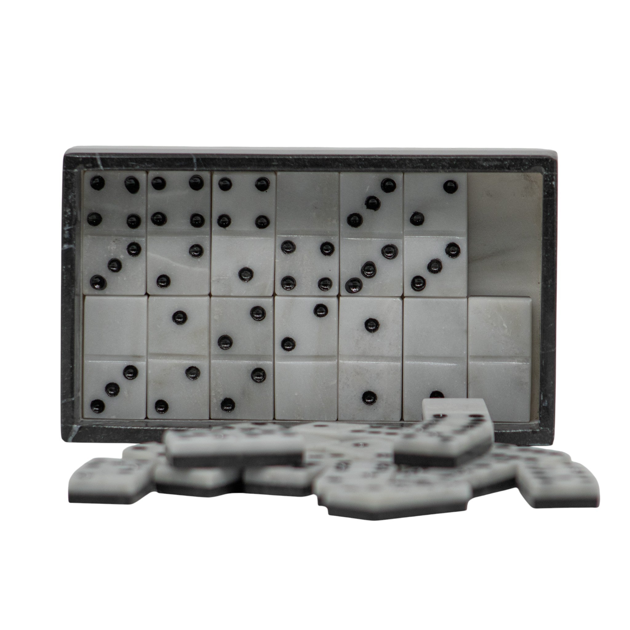 Domino Cremino Plano de Mármol 17 cm Decorativo y Funcional