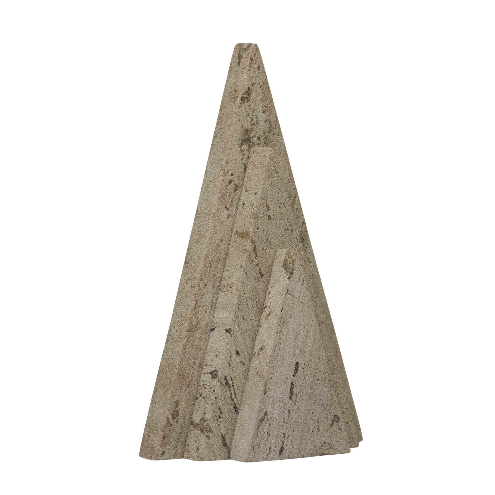 Pino Triple de Mármol Travertino Claro 25 cm