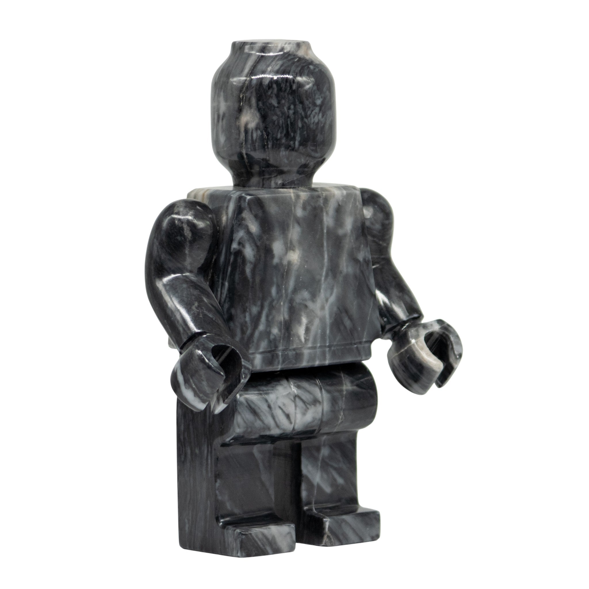 Figura Decorativa Mazahua en Mármol Gris 25 cm