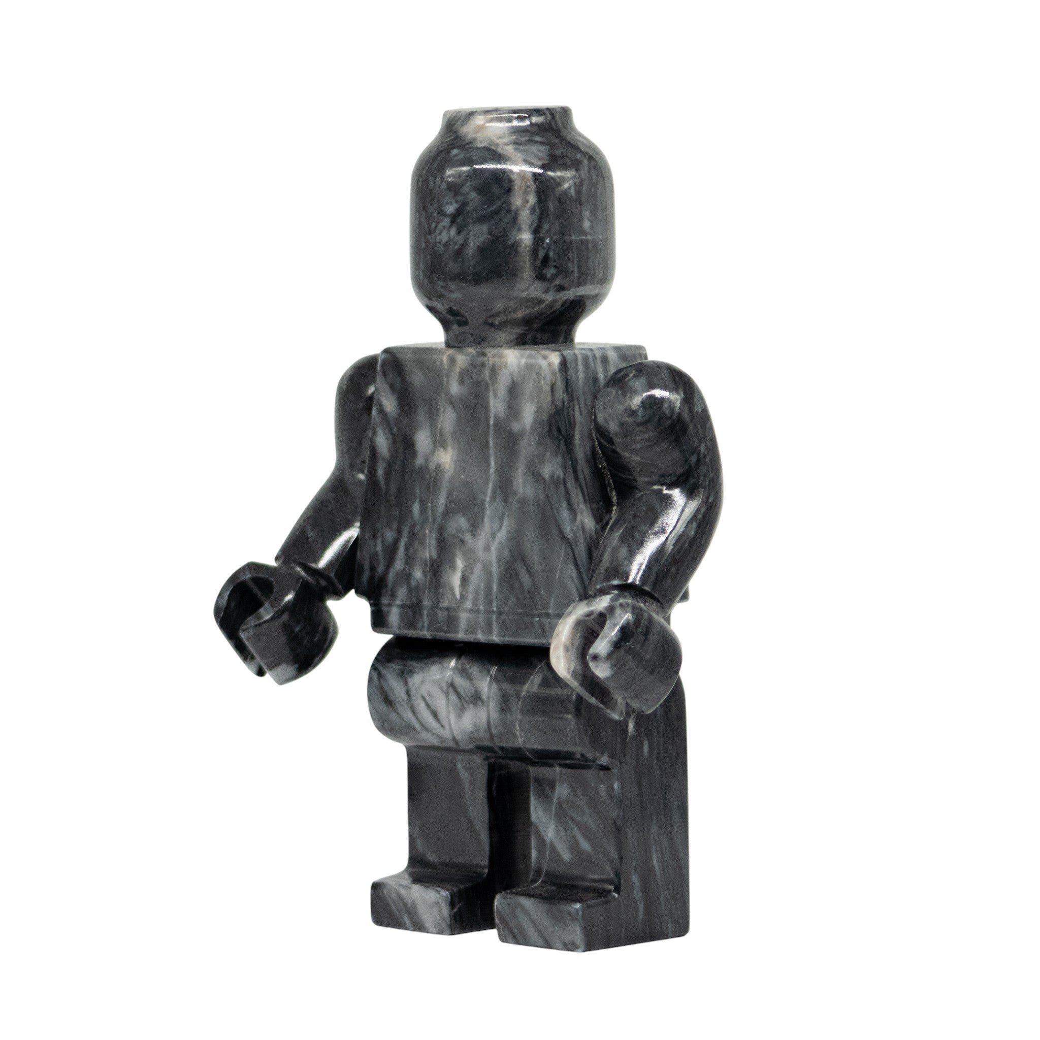 Figura Decorativa Mazahua en Mármol Gris 25 cm