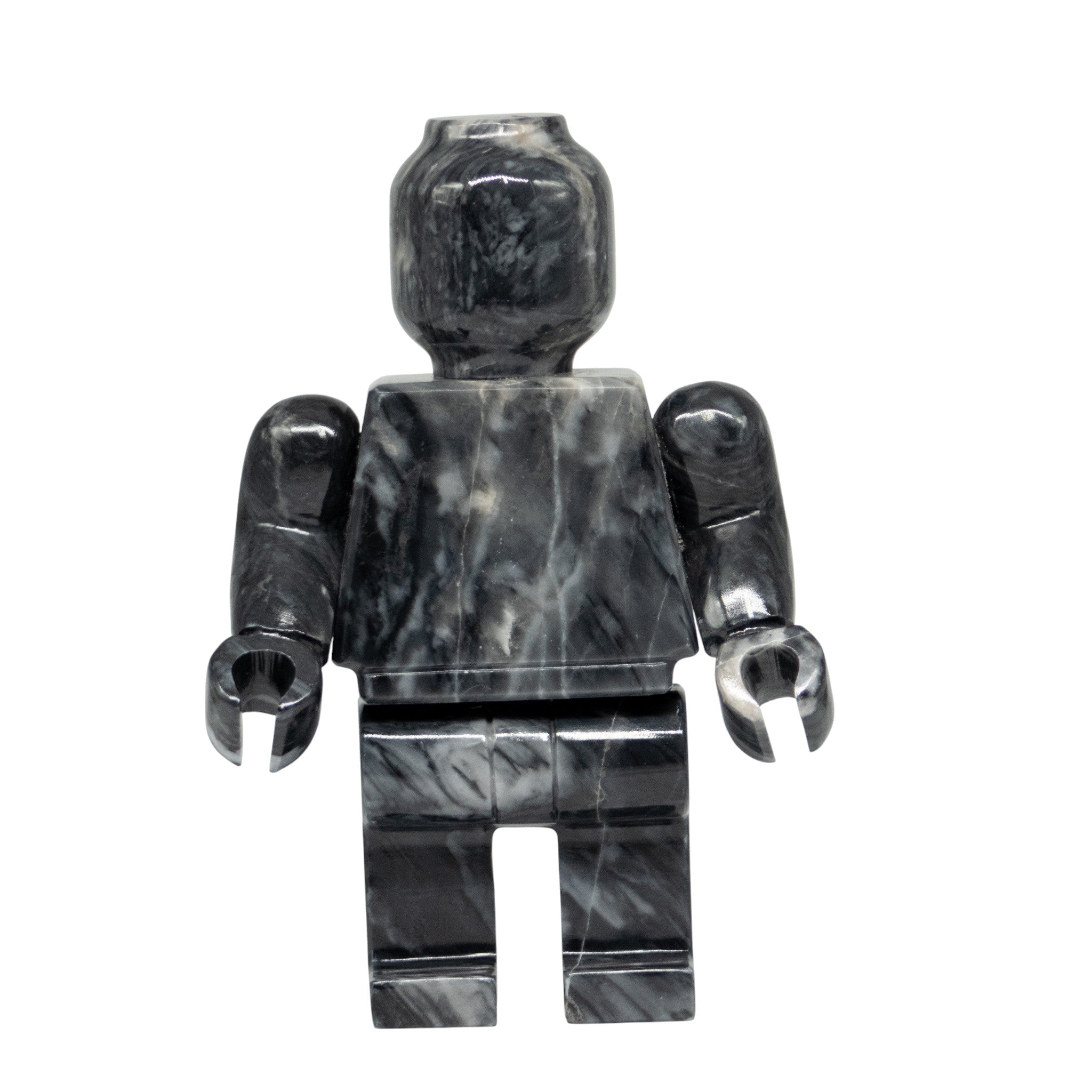 Figura Decorativa Mazahua en Mármol Gris 25 cm