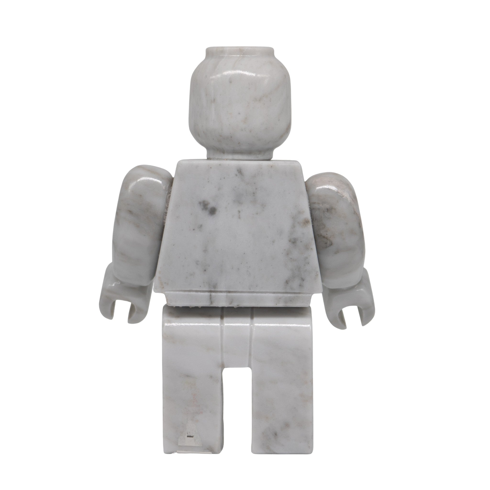 Figura Decorativa Mazahua en Mármol Blanco 25 cm