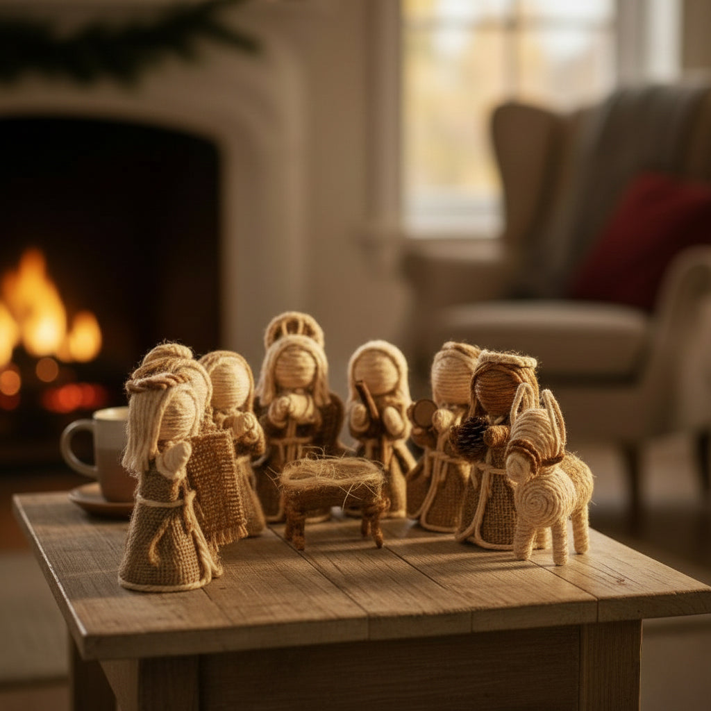 Nacimiento de Yute Natural – 15 cm