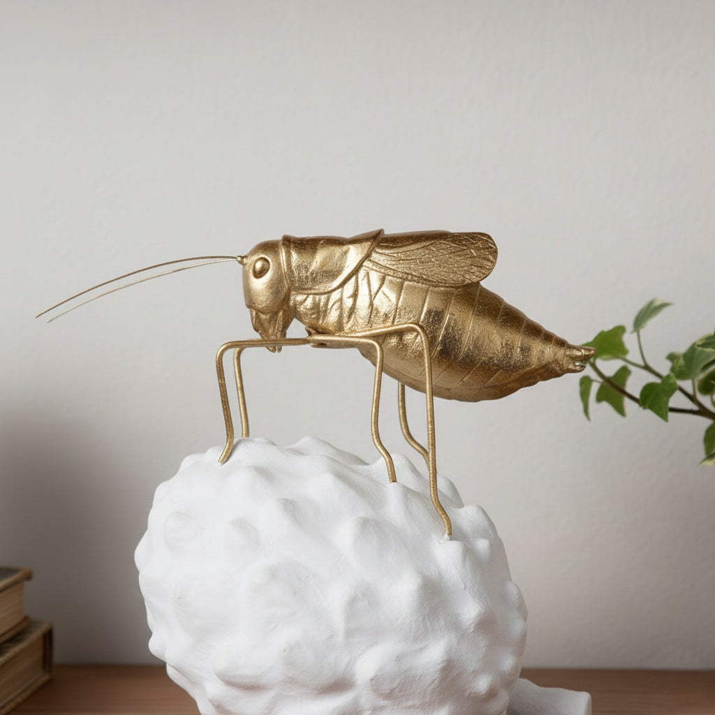 Figura Decorativa Insecto II Saltamontes - 22cm