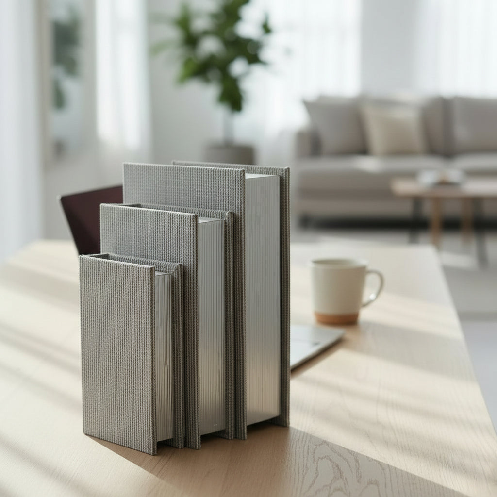 Set de 3 Libros Decorativos Mave Gris Guarda Libros