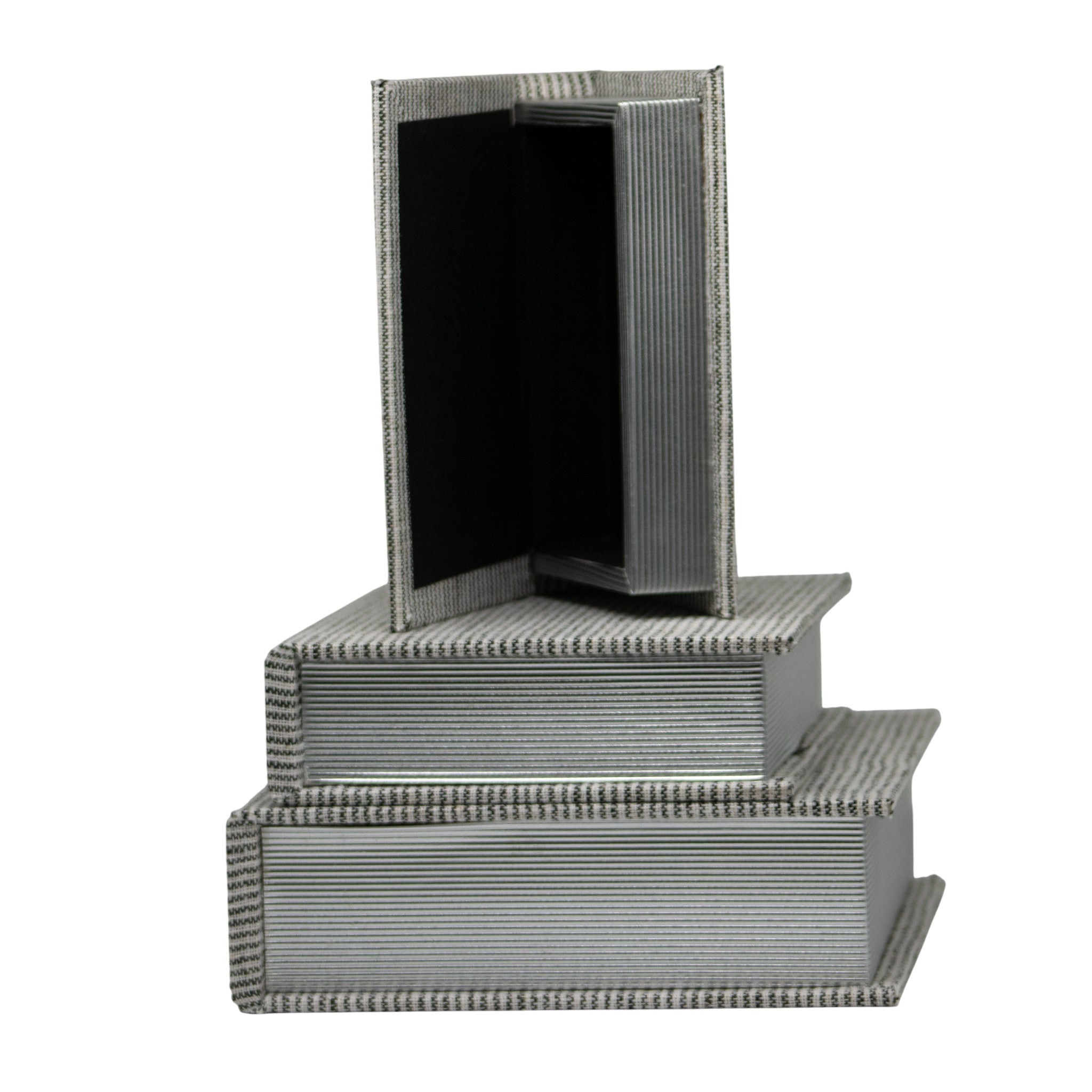 Set de 3 Libros Decorativos Mave Gris Guarda Libros