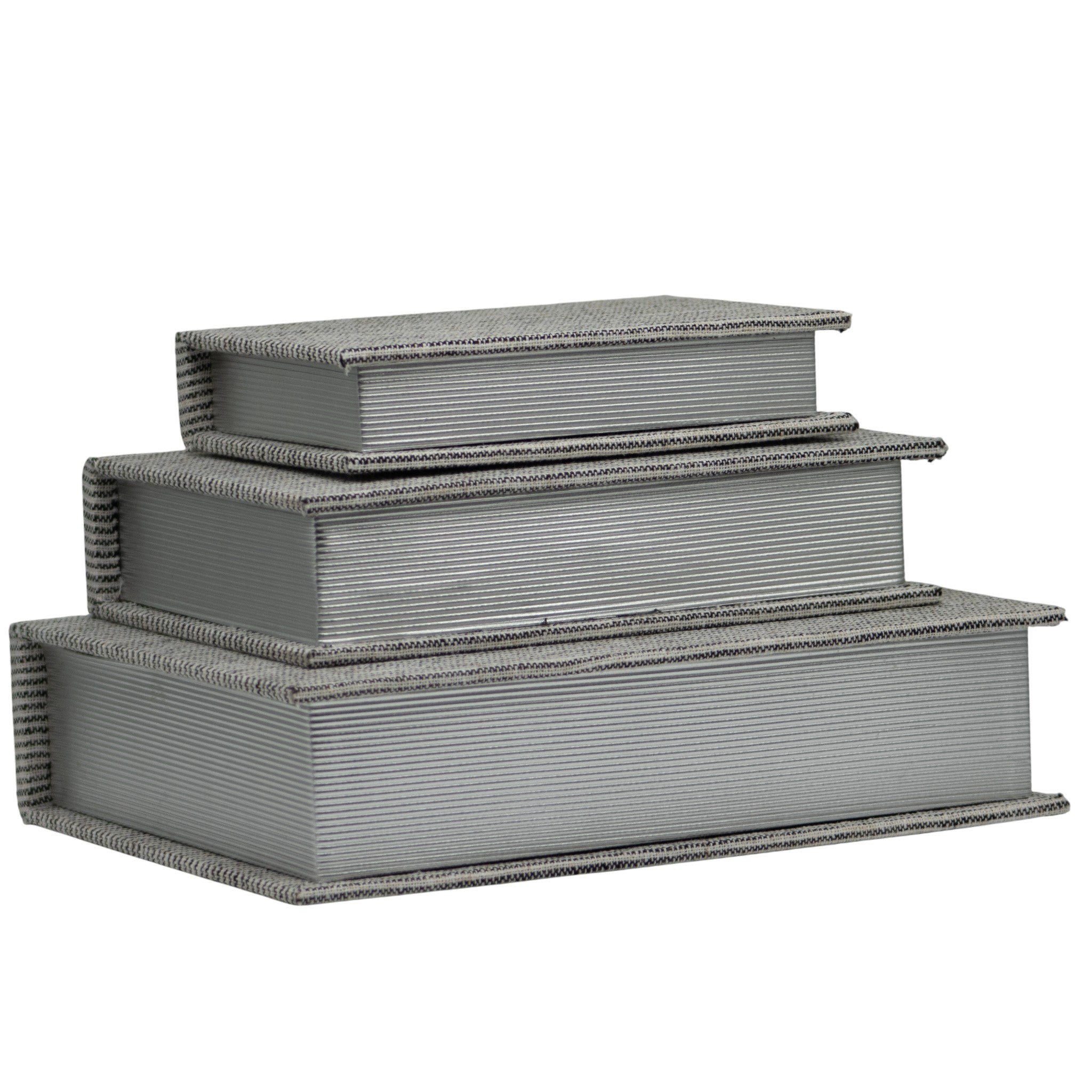 Set de 3 Libros Decorativos Mave Gris Guarda Libros