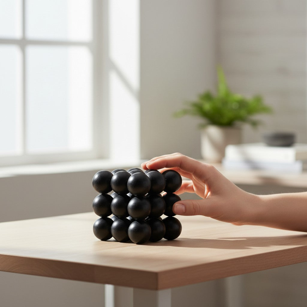 Rubik Negro Plástico