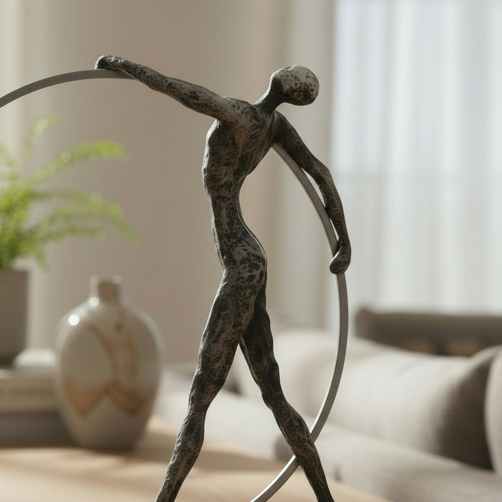 Hombre Gimnasia Negro Metal