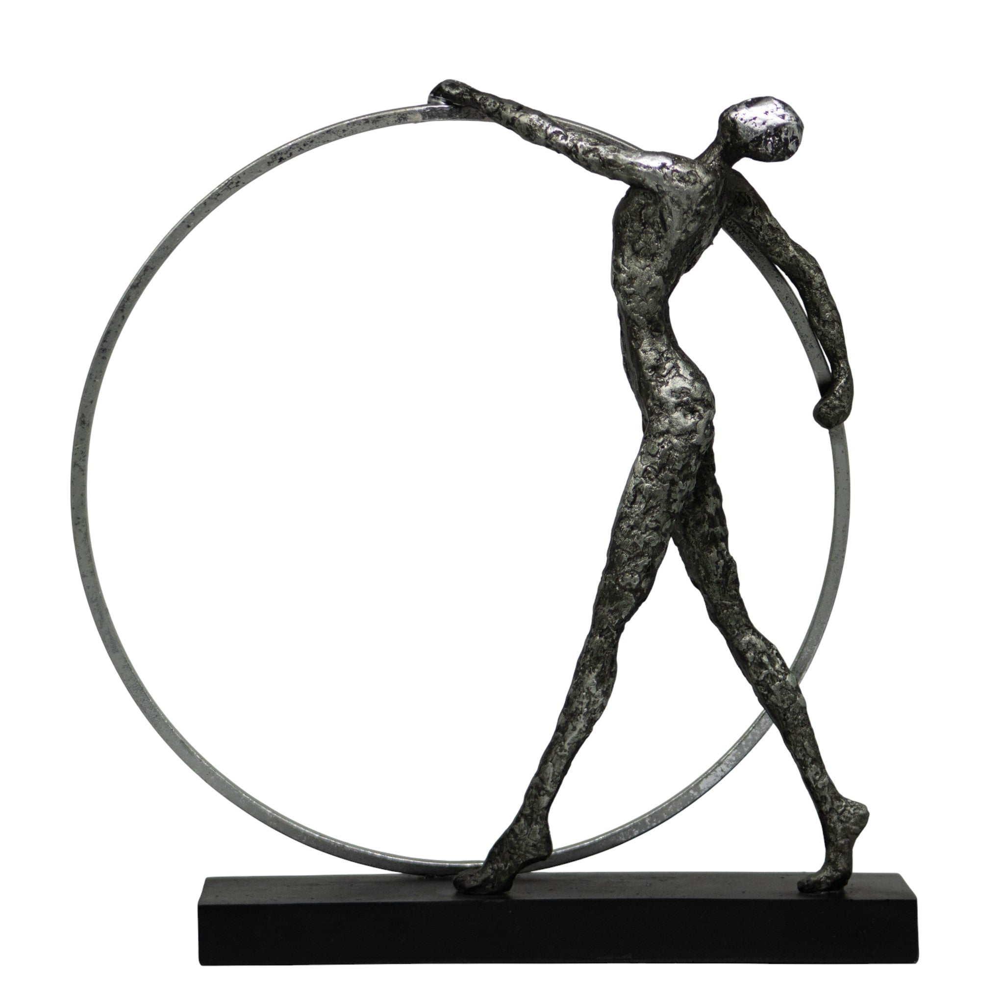 Hombre Gimnasia Negro Metal