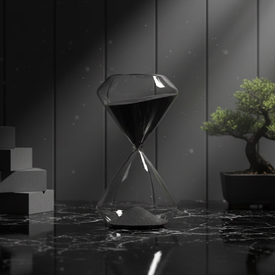 Reloj De Arena Geo Negro 30 Min