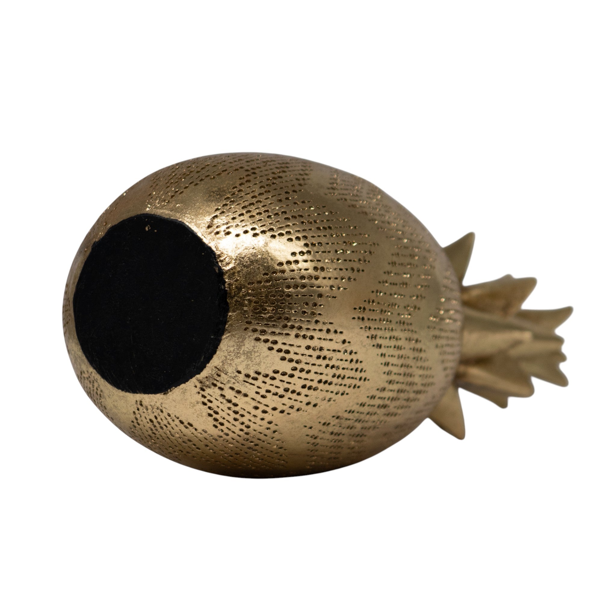 Figura Piña Cerámica Dorado