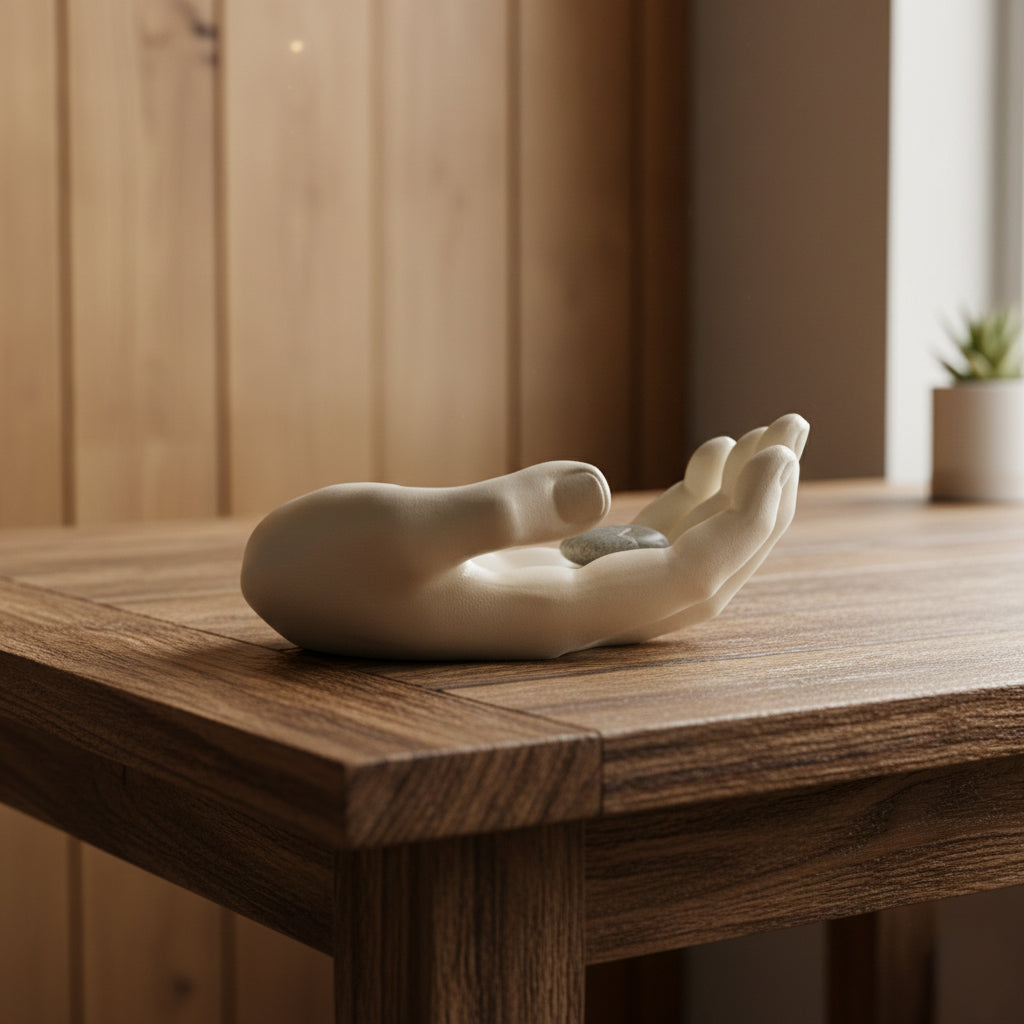 Mano Kazem Blanca 31*21.5*12.3 cm Cerámica