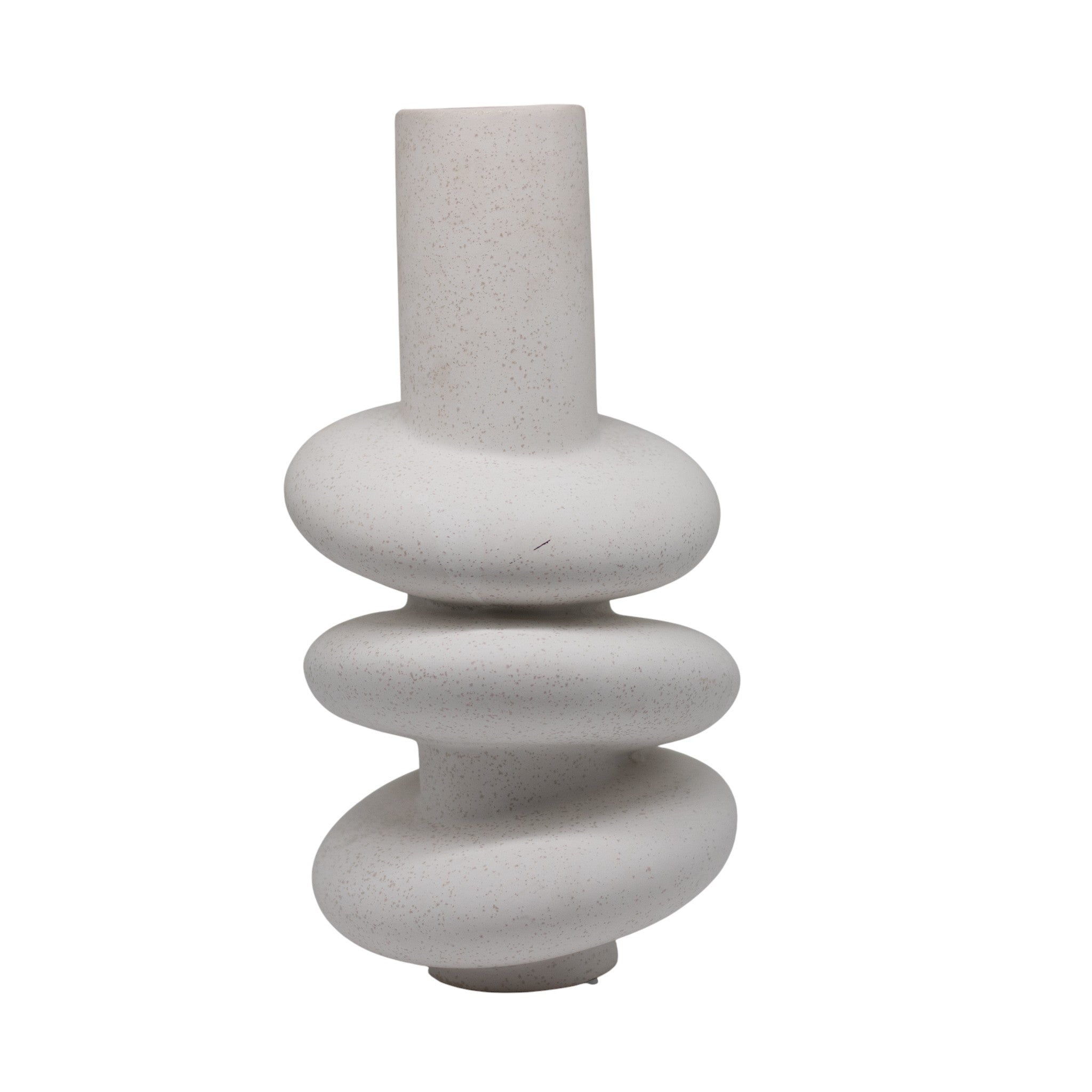 Jarrón Cosima Cerámica Blanco 15×15×29 cm