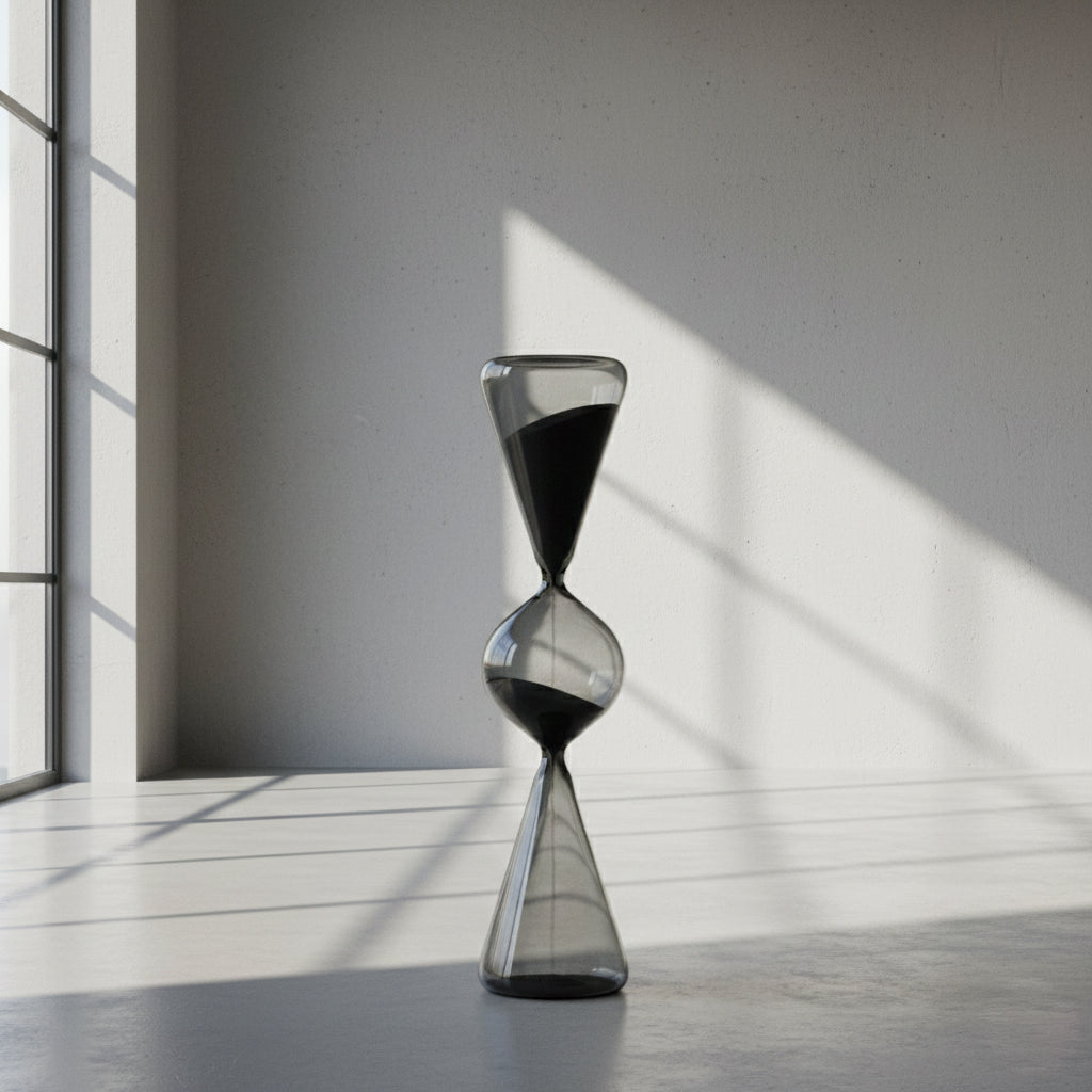 Reloj de Arena Alborz Negro – 3 Niveles · 30 Minutos