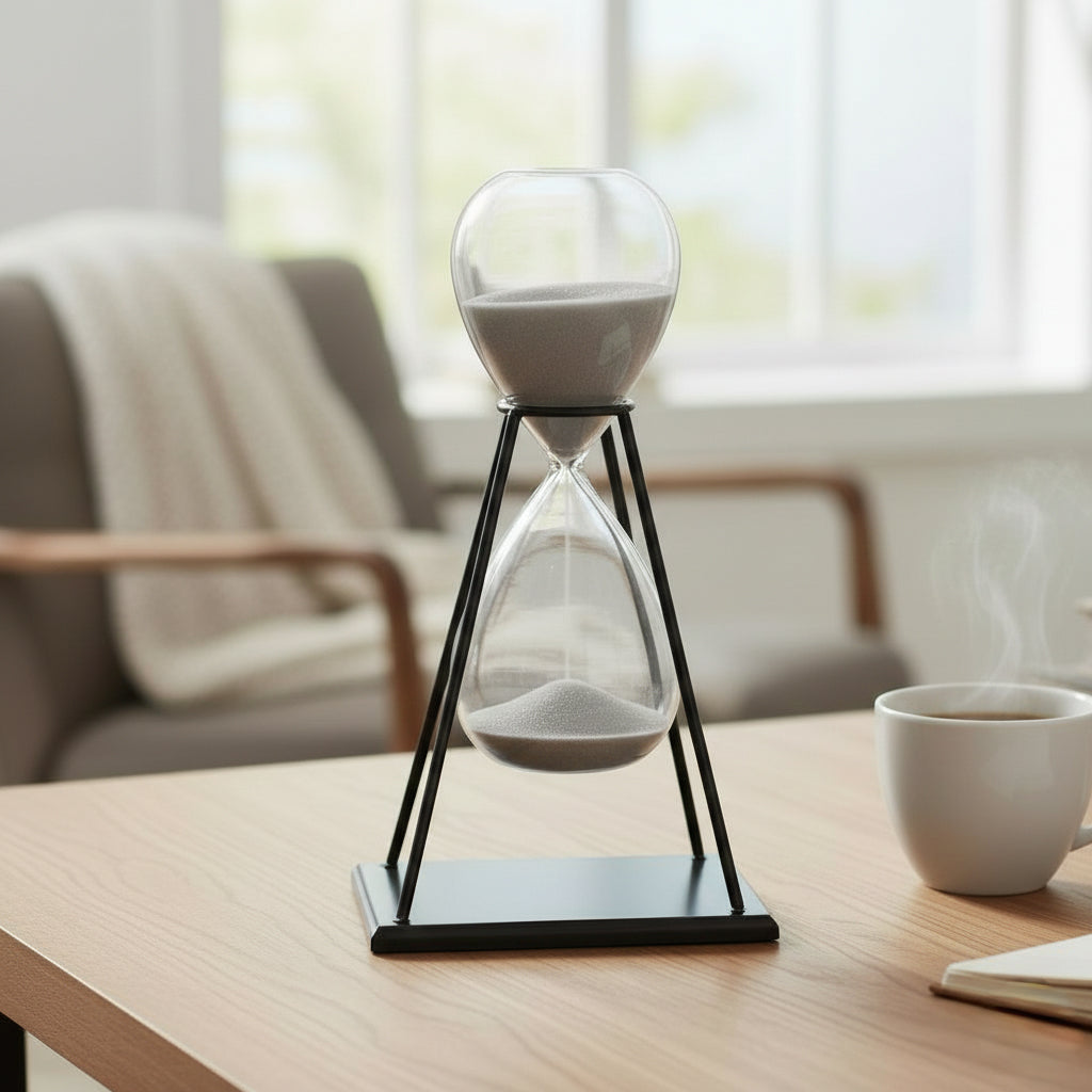 Reloj de Arena Armeen con Base Metálica – 30 Minutos