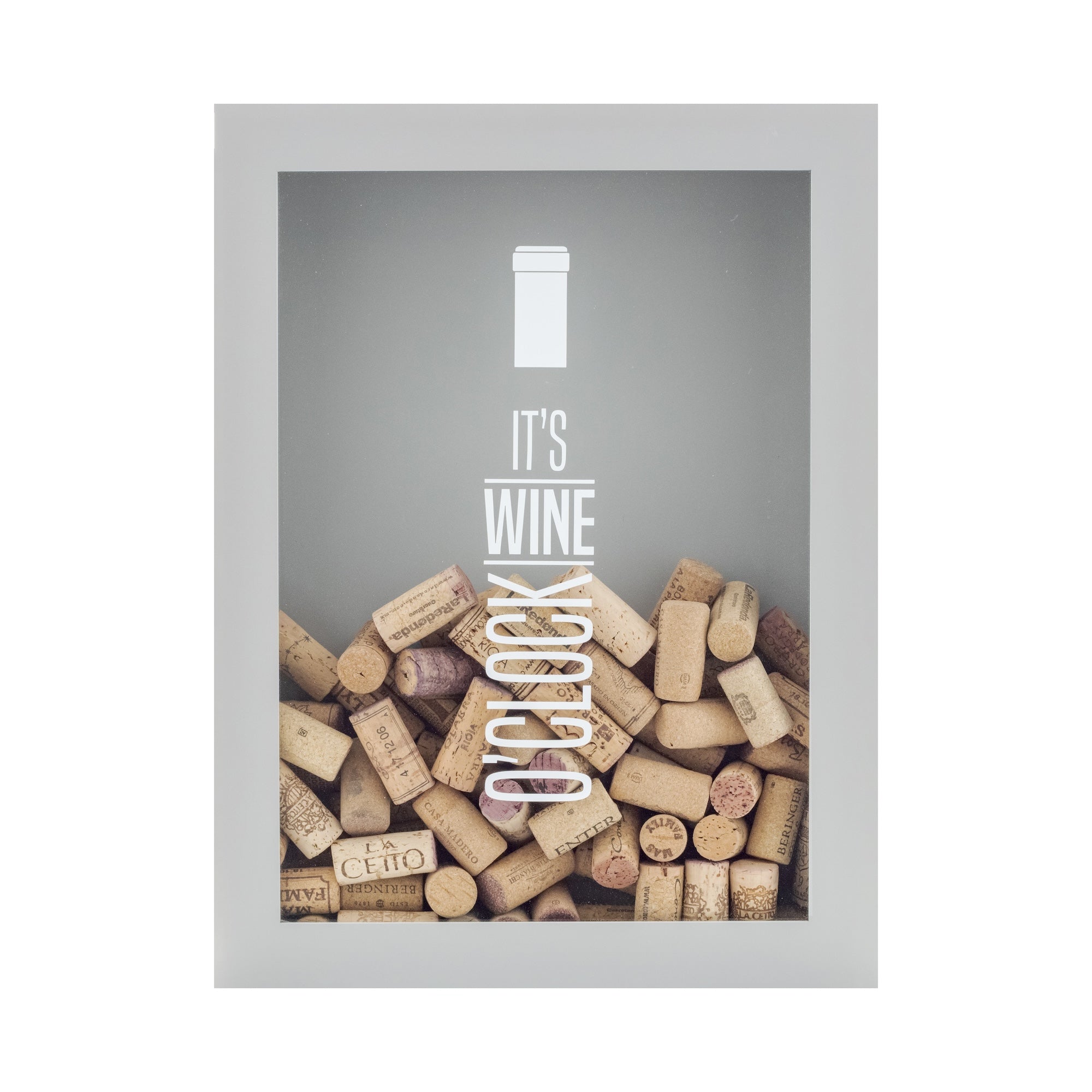 Guarda Corcho Sencillo Its Wine Oclock Gris