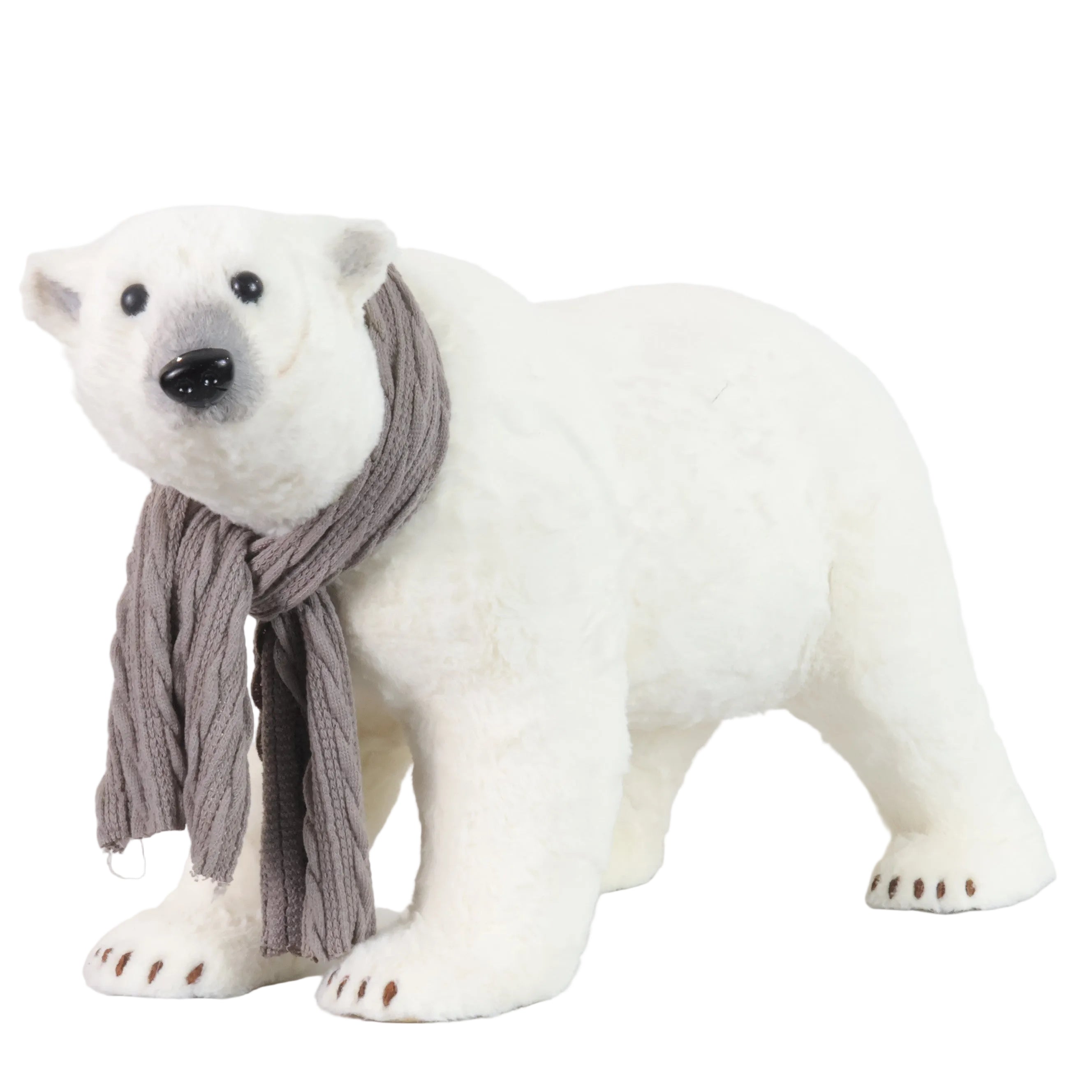 OSO CAMINANDO BLANCO BUFANDA 44CM