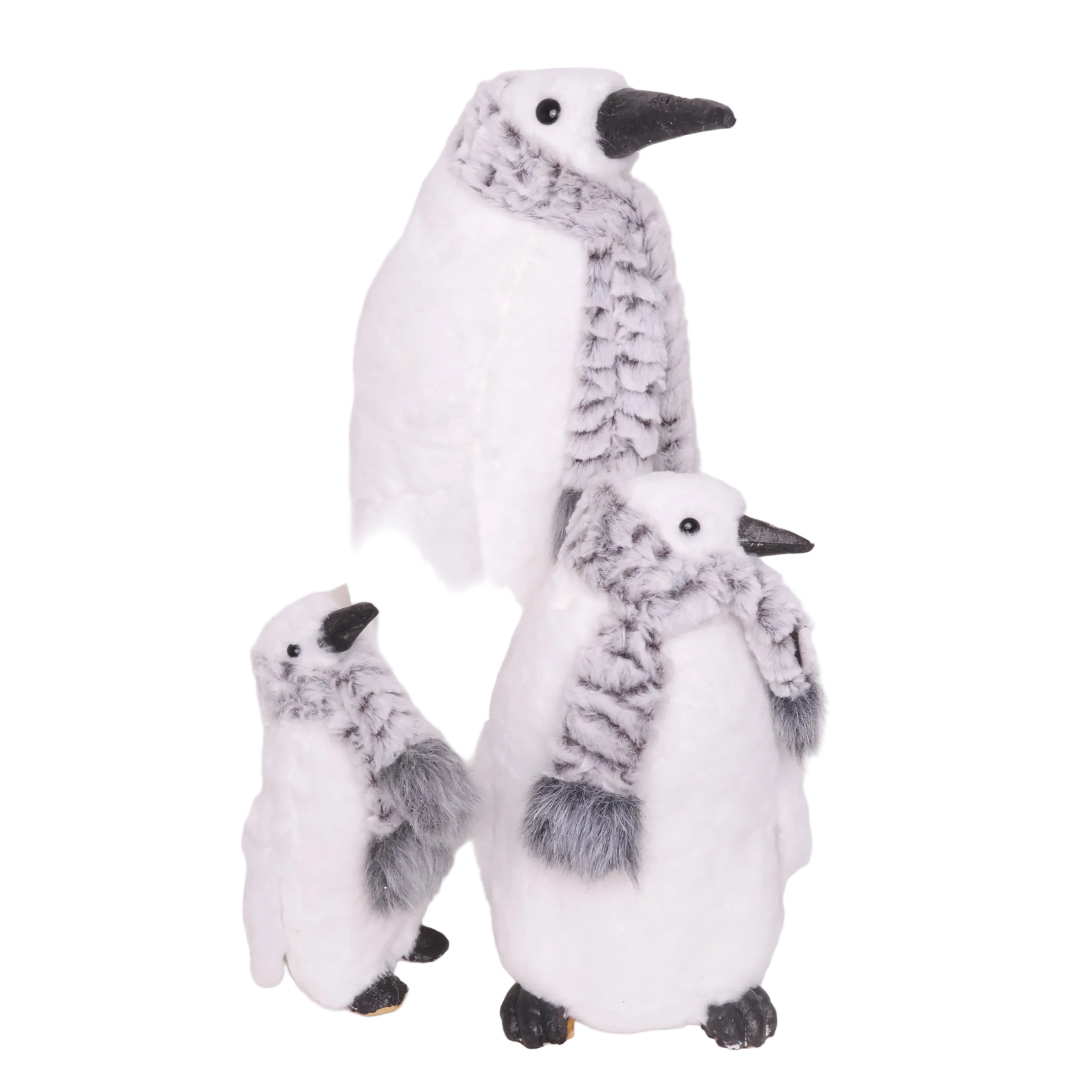 Pinguino Chico Blanco/Gris