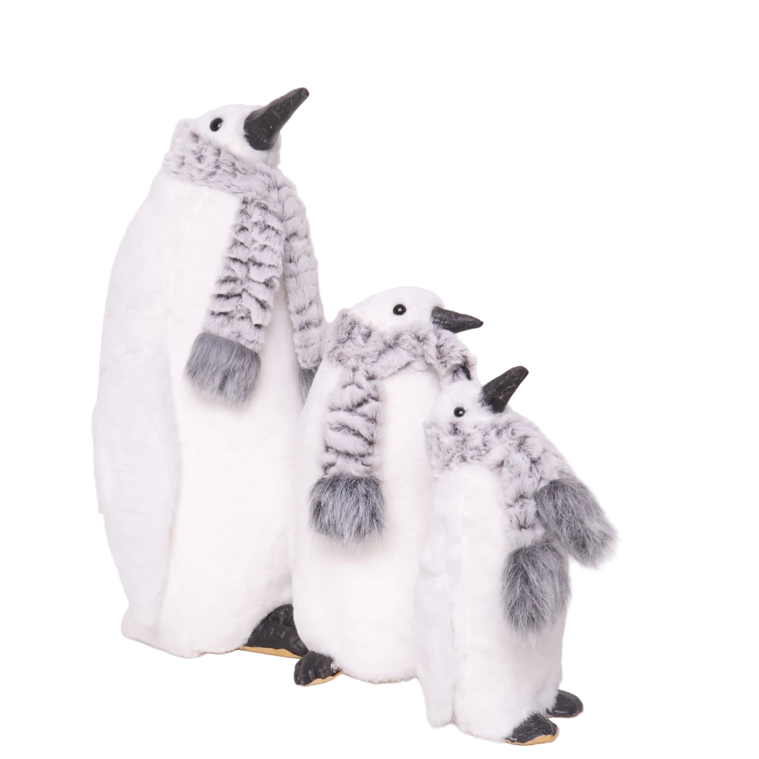Pinguino Mediano Blanco/Gris