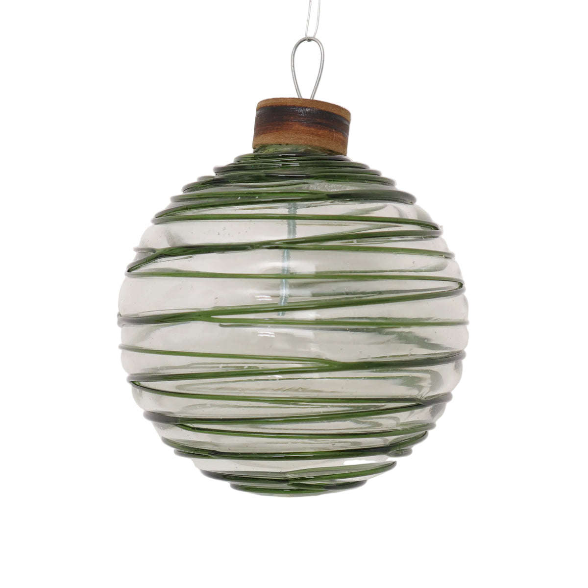 ESFERA CRISTAL HILOS VERDE