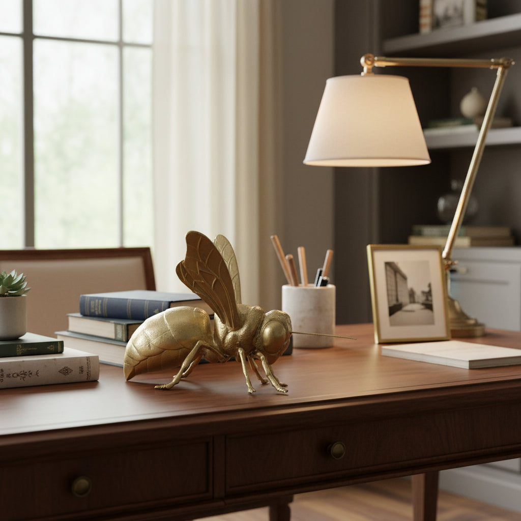 ABEJA APOIDE EN RESINA GOLD