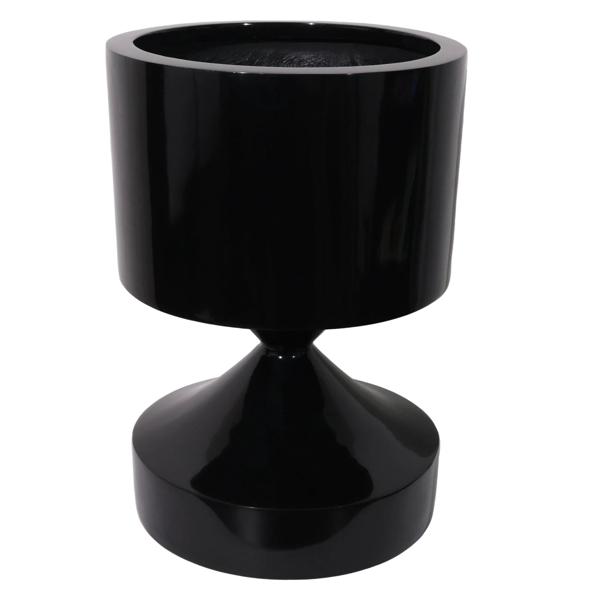 MACETA FV MILAN M NEGRO