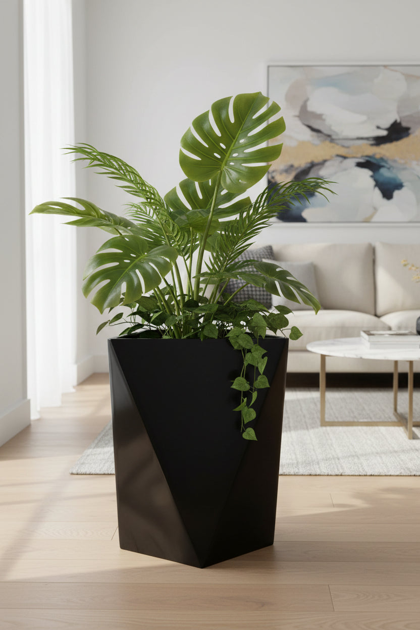 MACETA FV DIAMANTE NEGRO