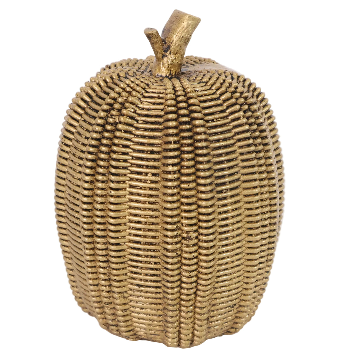 CALABAZA TEJIDA ALTA PLATA-ORO