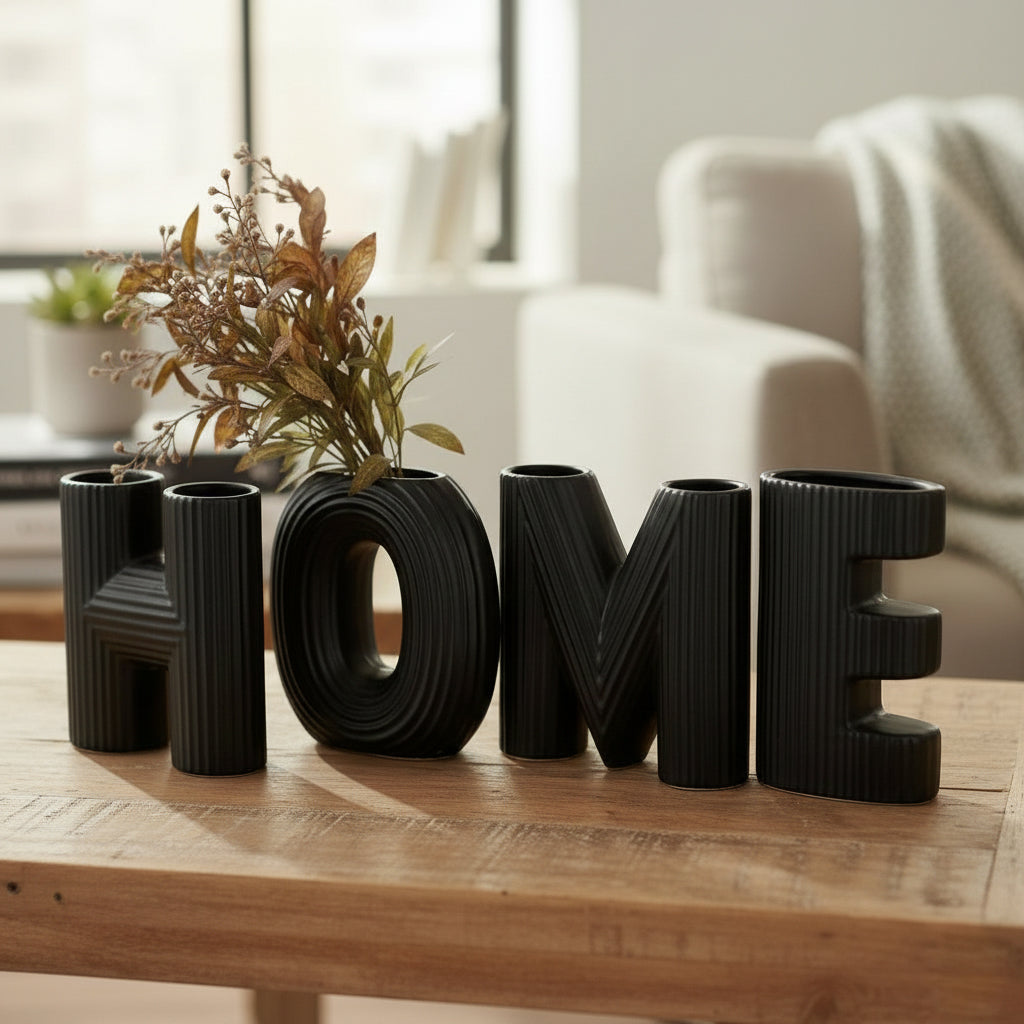 Juego de Floreros Cerámica “Home†– 60 cm