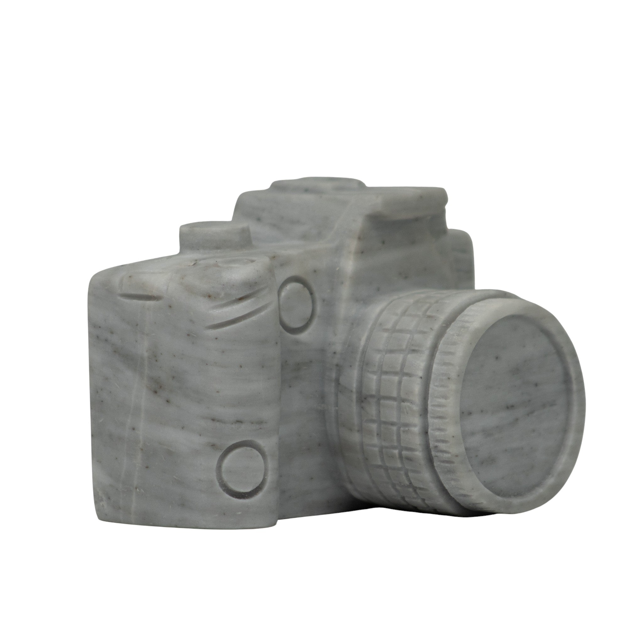 Cámara Decorativa de Mármol Blanco 12 cm