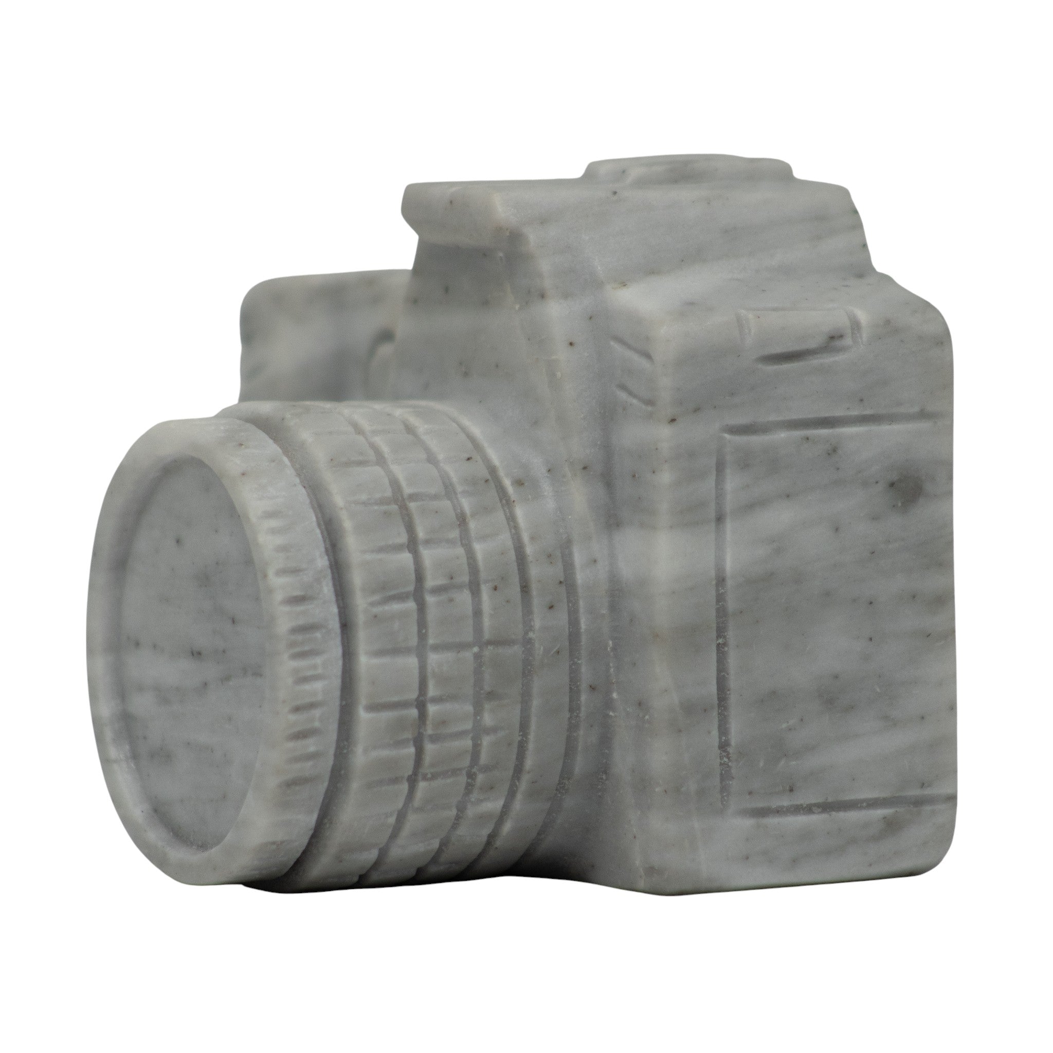 Cámara Decorativa de Mármol Blanco 12 cm