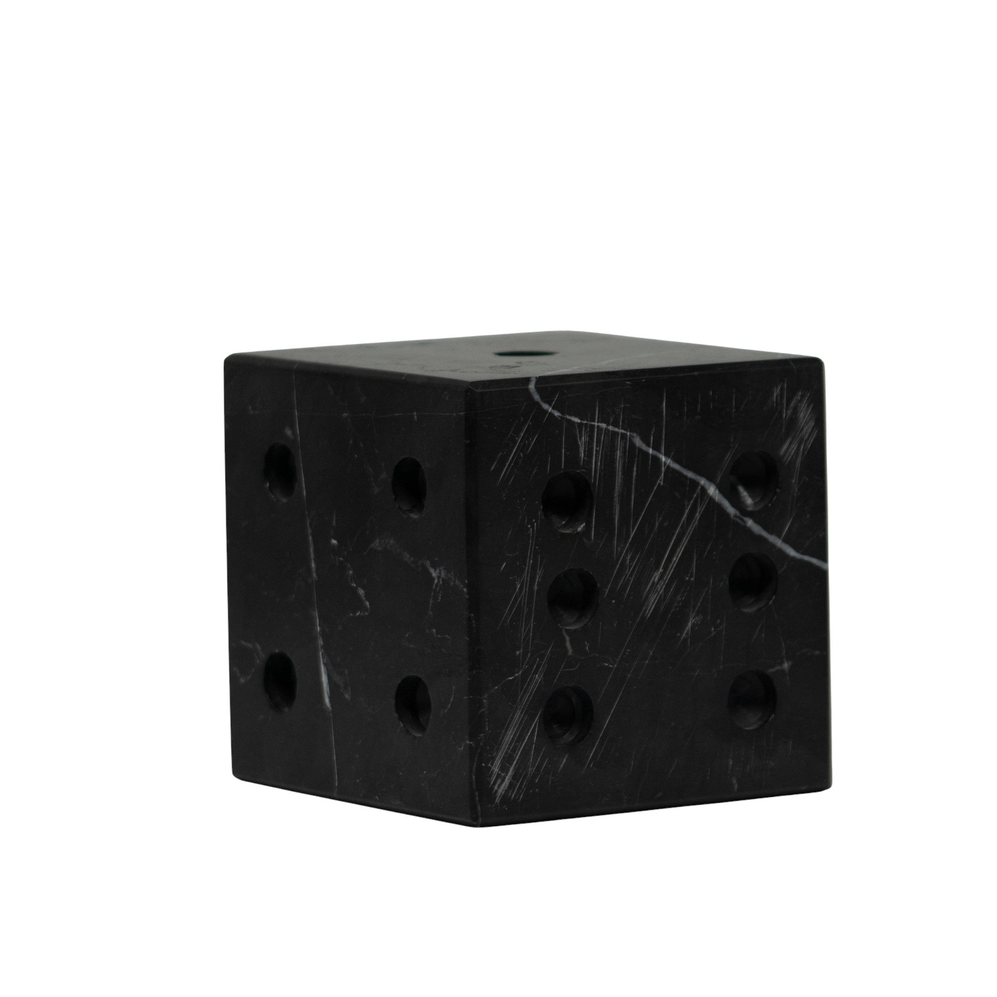 Dado de Mármol Negro 10 × 10 x 10 cm