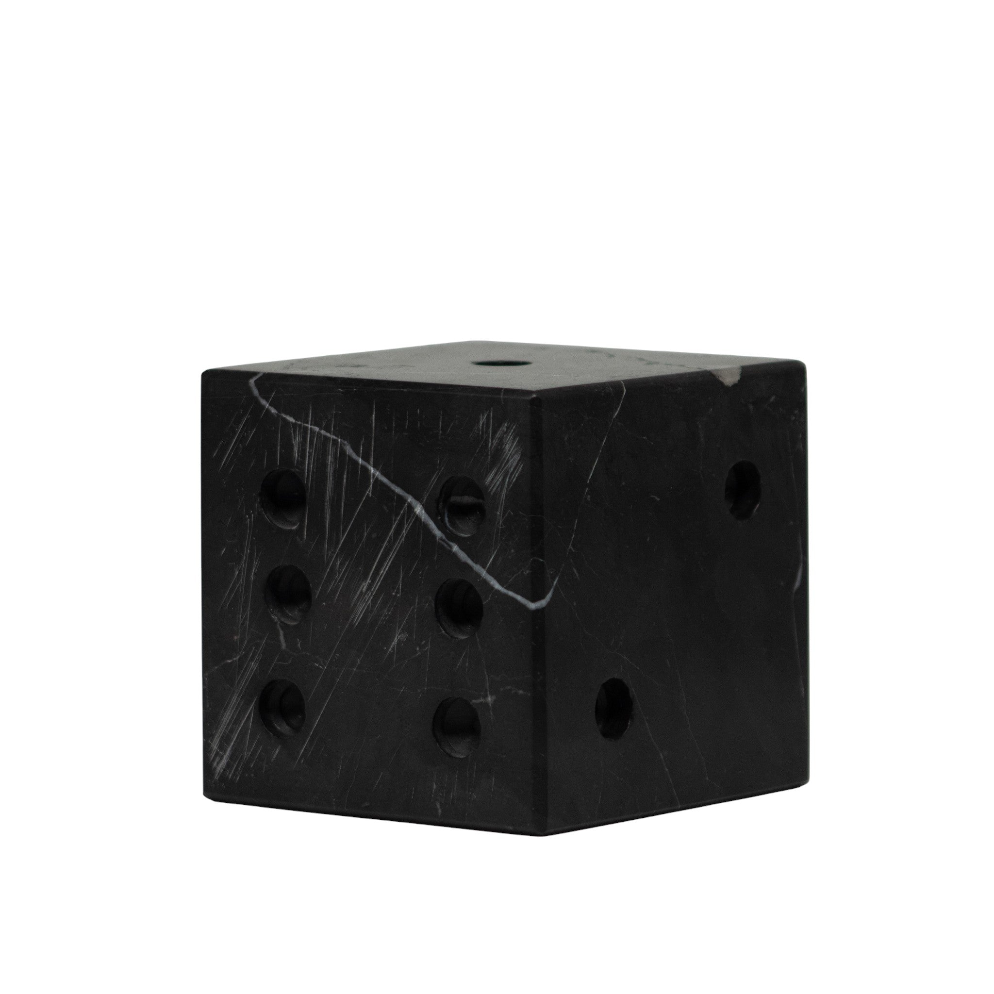 Dado de Mármol Negro 10 × 10 x 10 cm