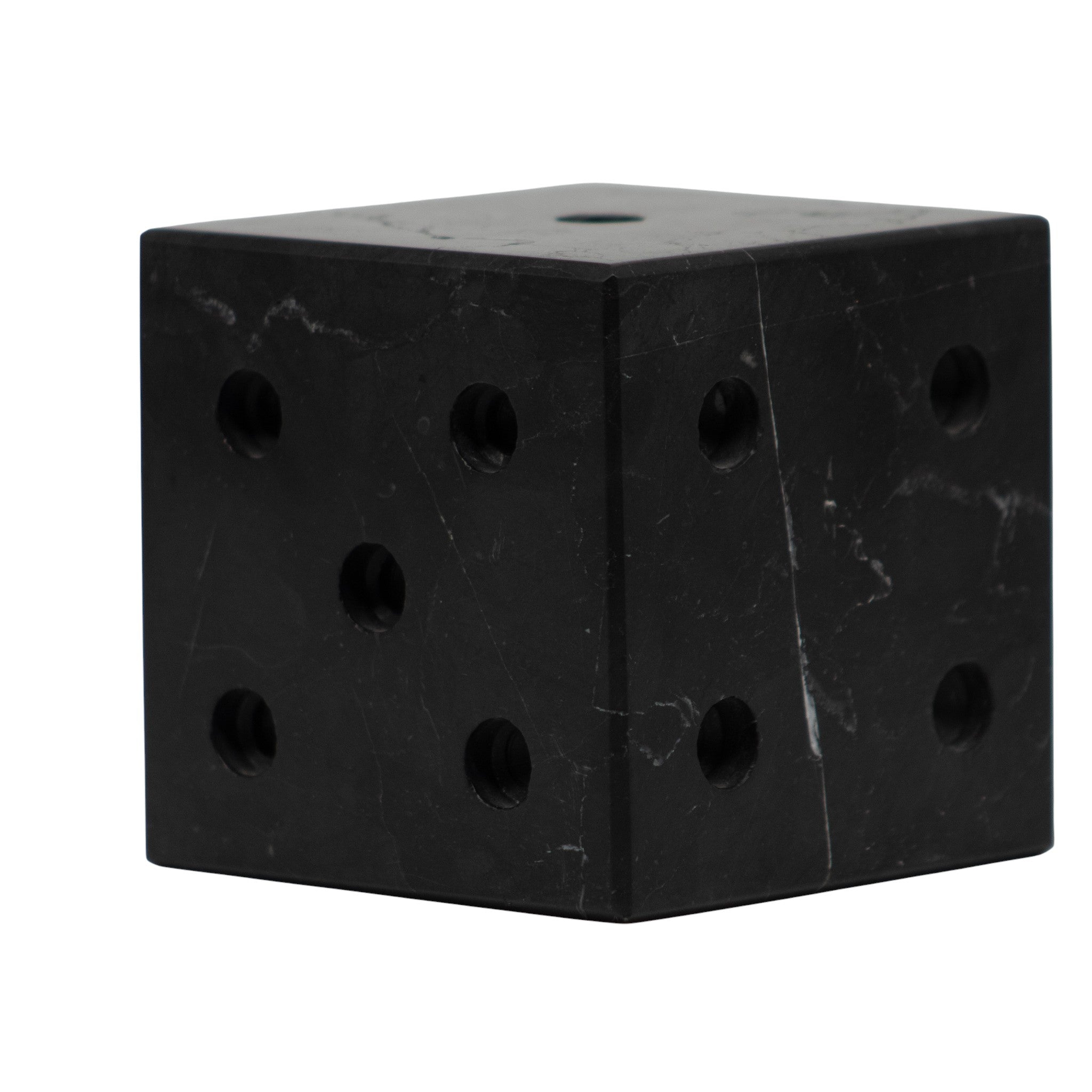 Dado de Mármol Negro 10 × 10 x 10 cm