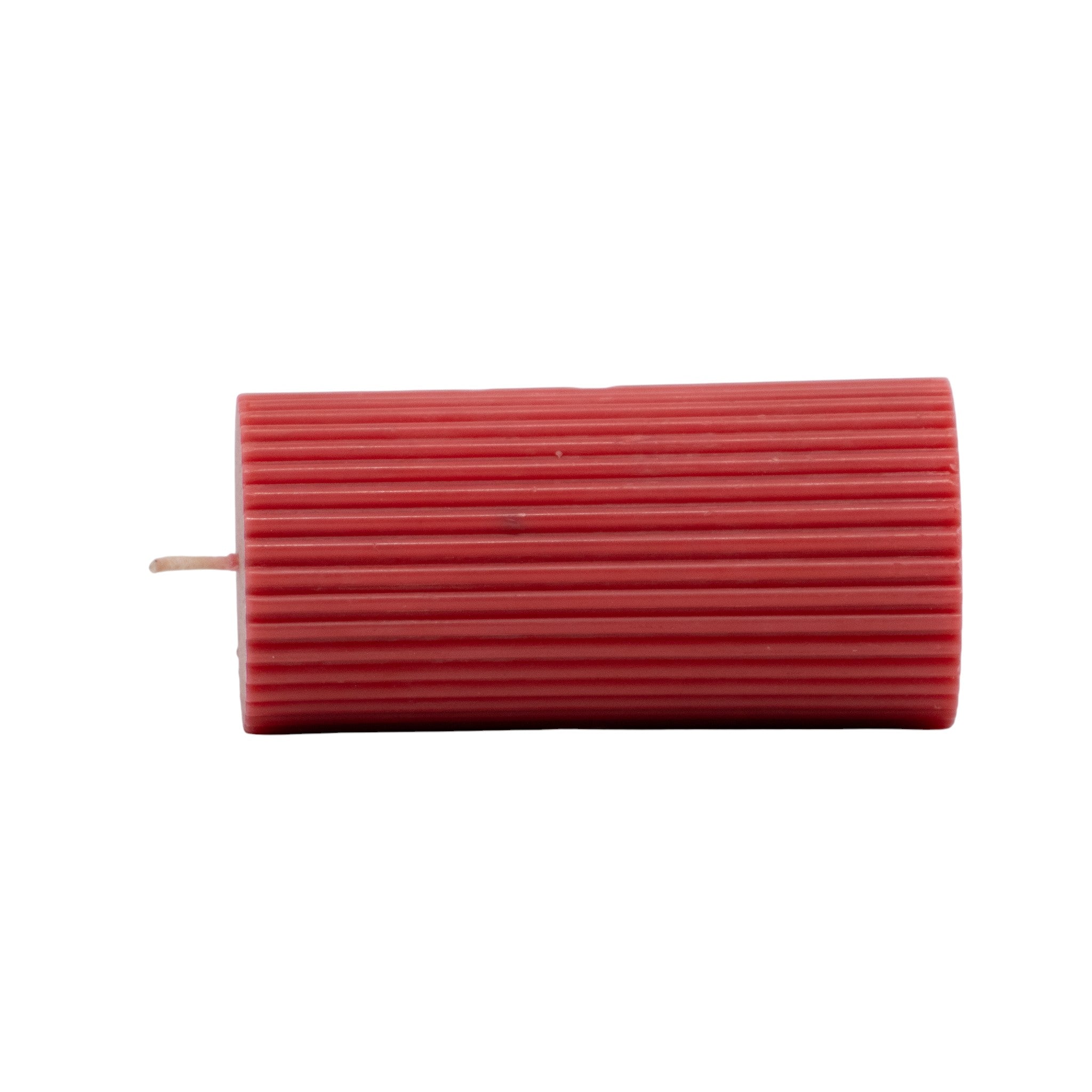 Cilindro de Cera S Rojo – Vela Decorativa Navideña