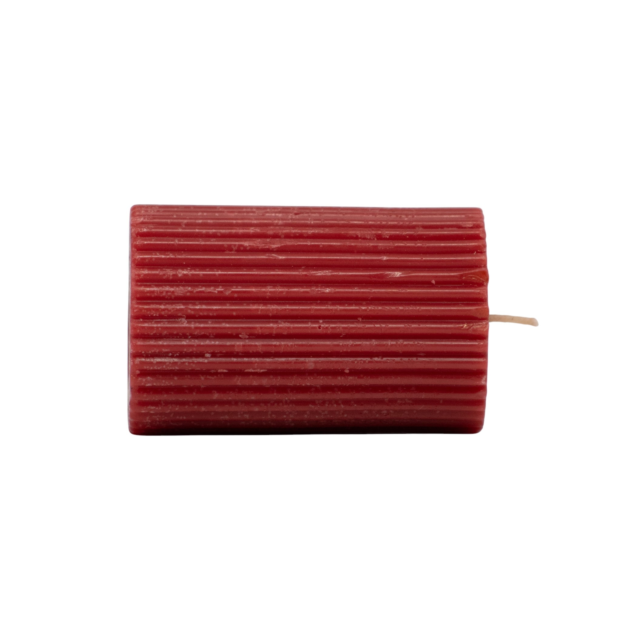 Cilindro de Cera XS Rojo – Vela Decorativa Navideña