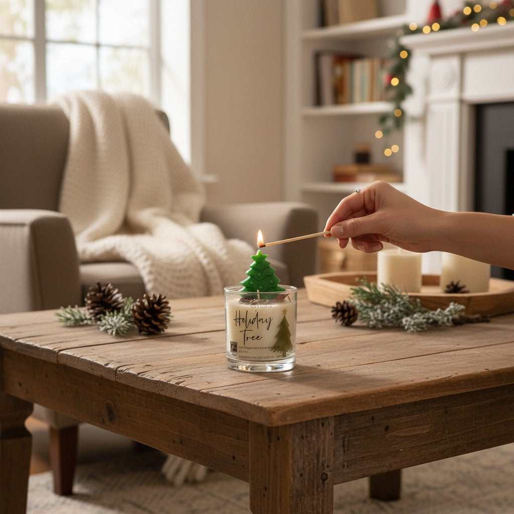 Vela Holiday Tree G – Vela Decorativa de Soya