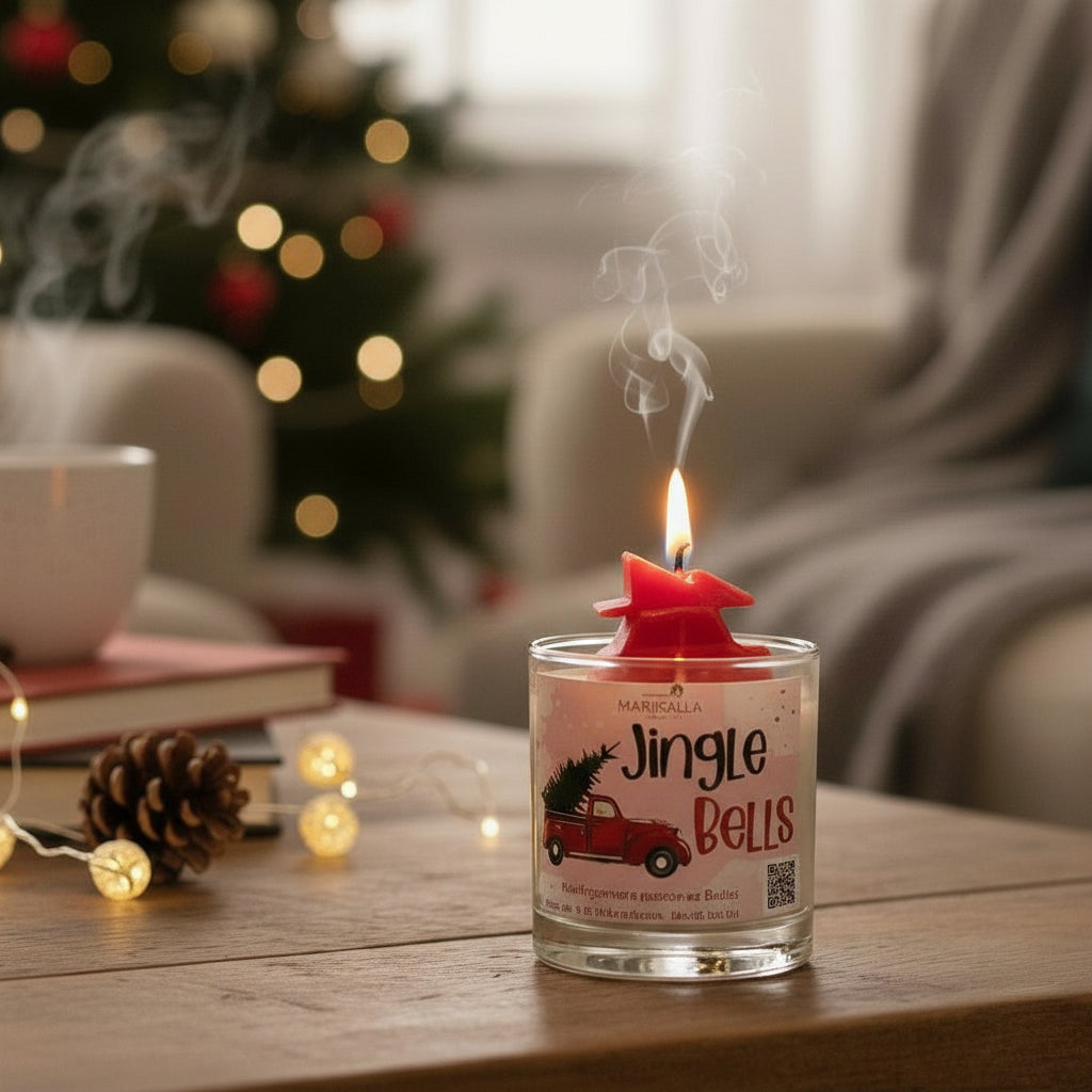 Vela de Soya Jingle Bells – Tamaño Grande