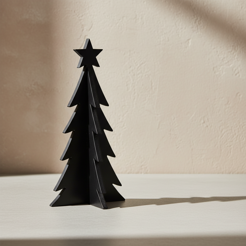 Pino Mini Decorativo Negro – 18 cm