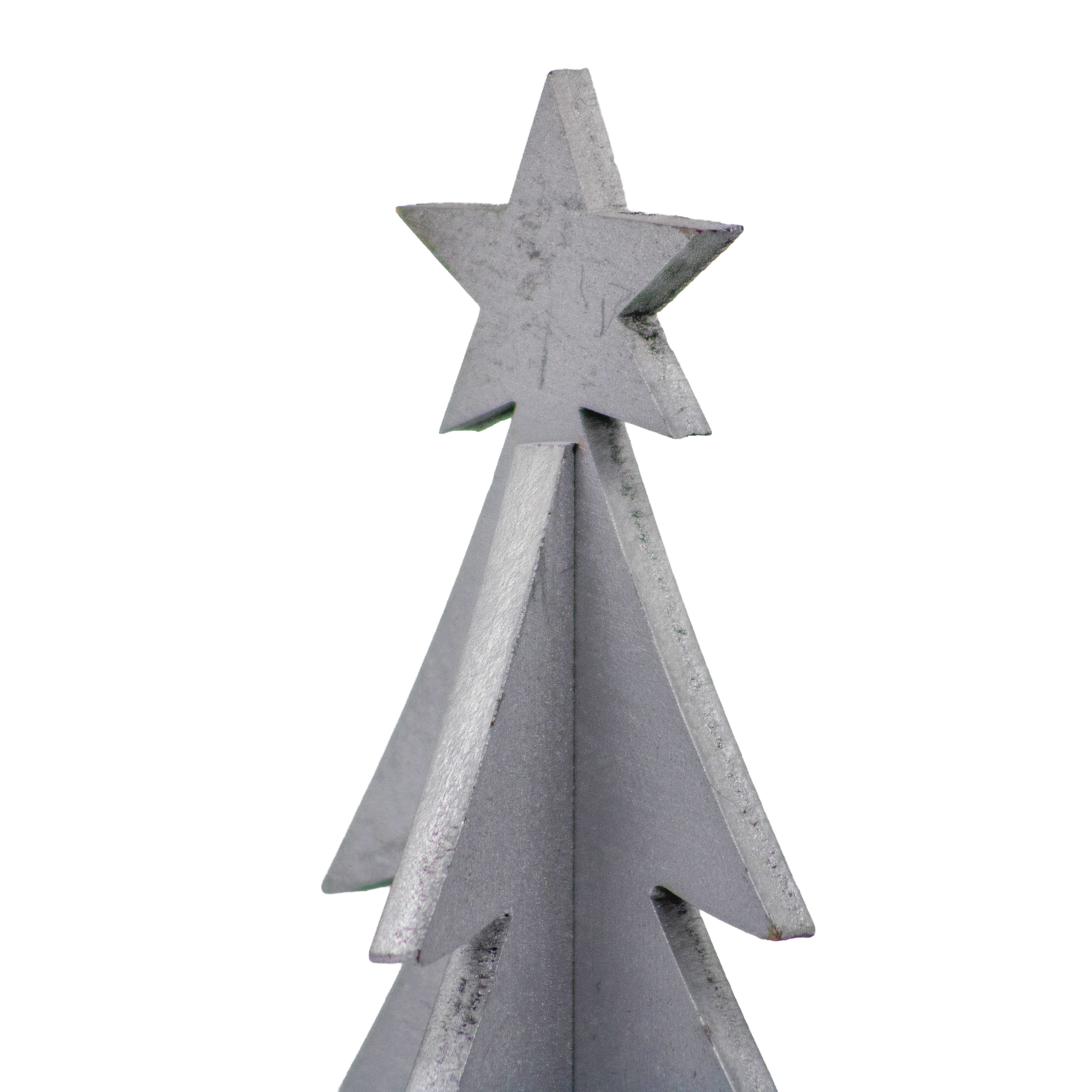 Pino Mini Decorativo Plata – 18 cm