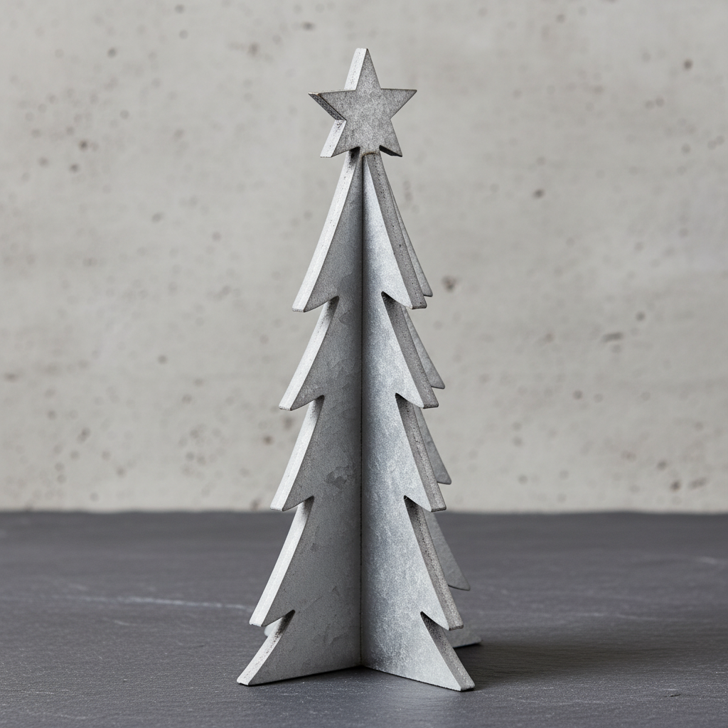 Pino Mini Decorativo Plata – 18 cm