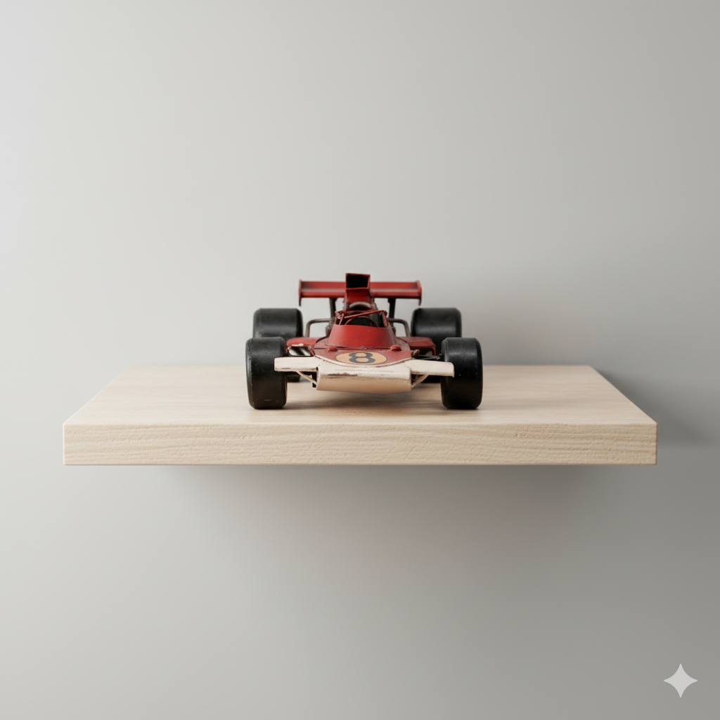 Carro De Metal Ferrari 8 Rojo Decorativo