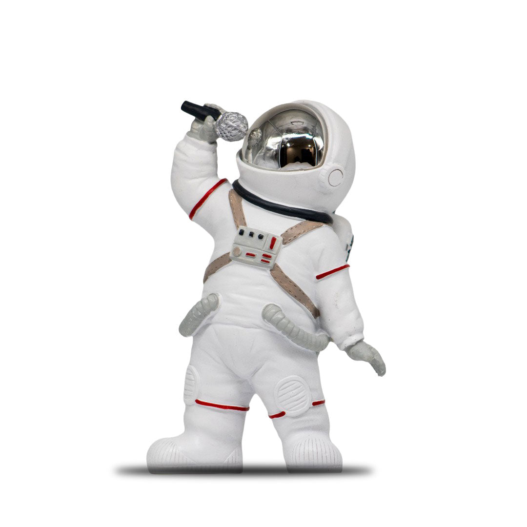 Figura De Poliresina Astronauta Cantando 20 Cm