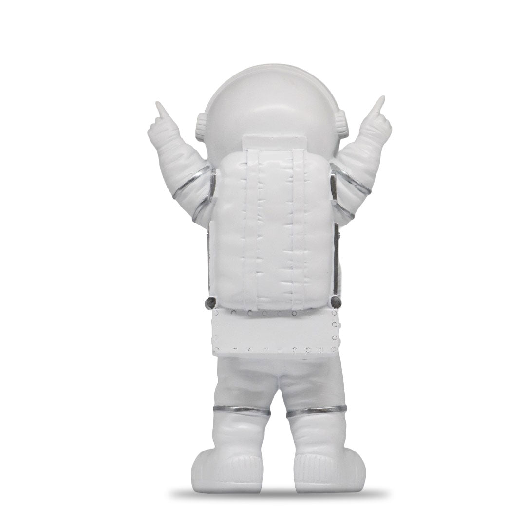 Figura Decorativa de Poliresina Astronauta Celebrando 26 cm