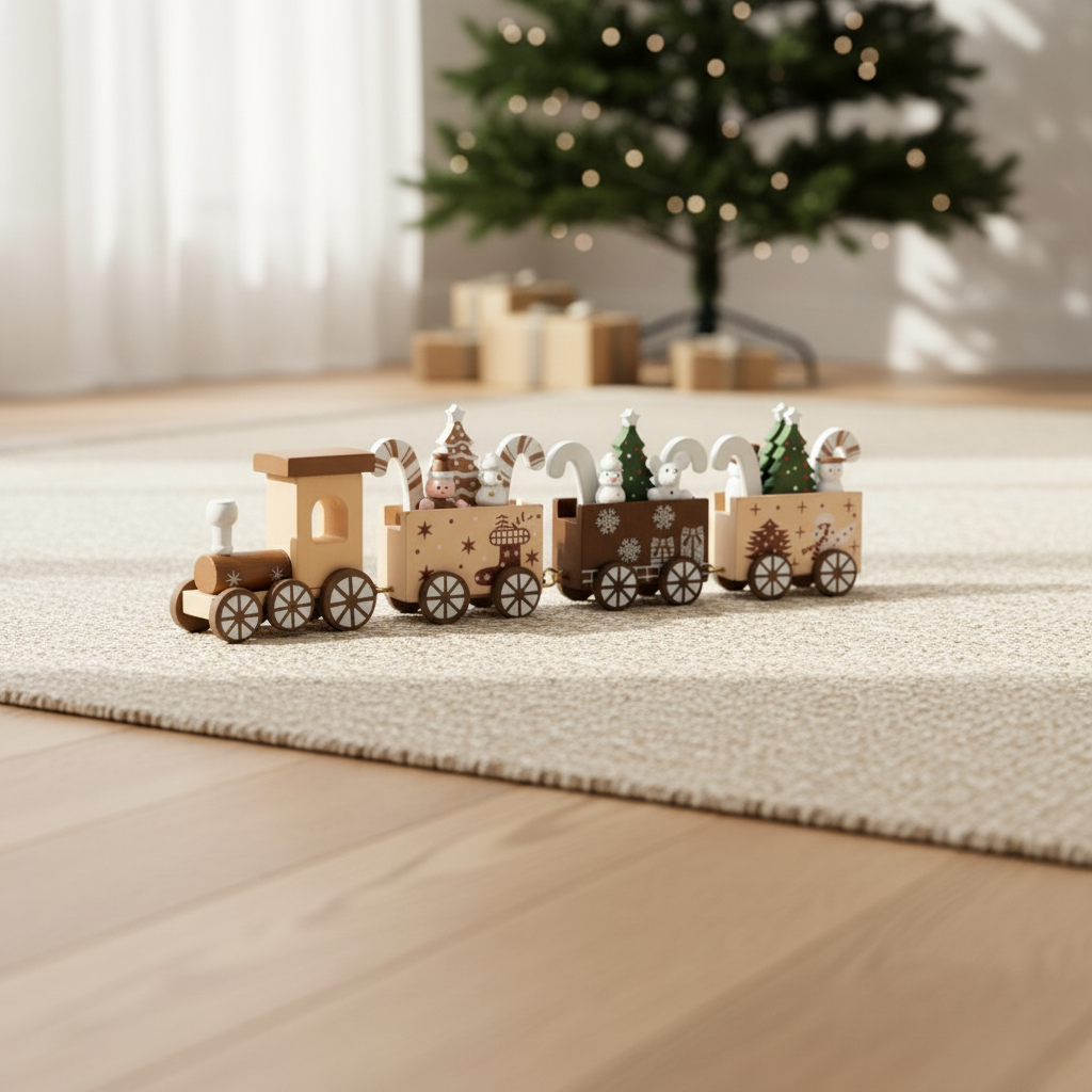 Tren Navideño Galleta Café – 23 cm