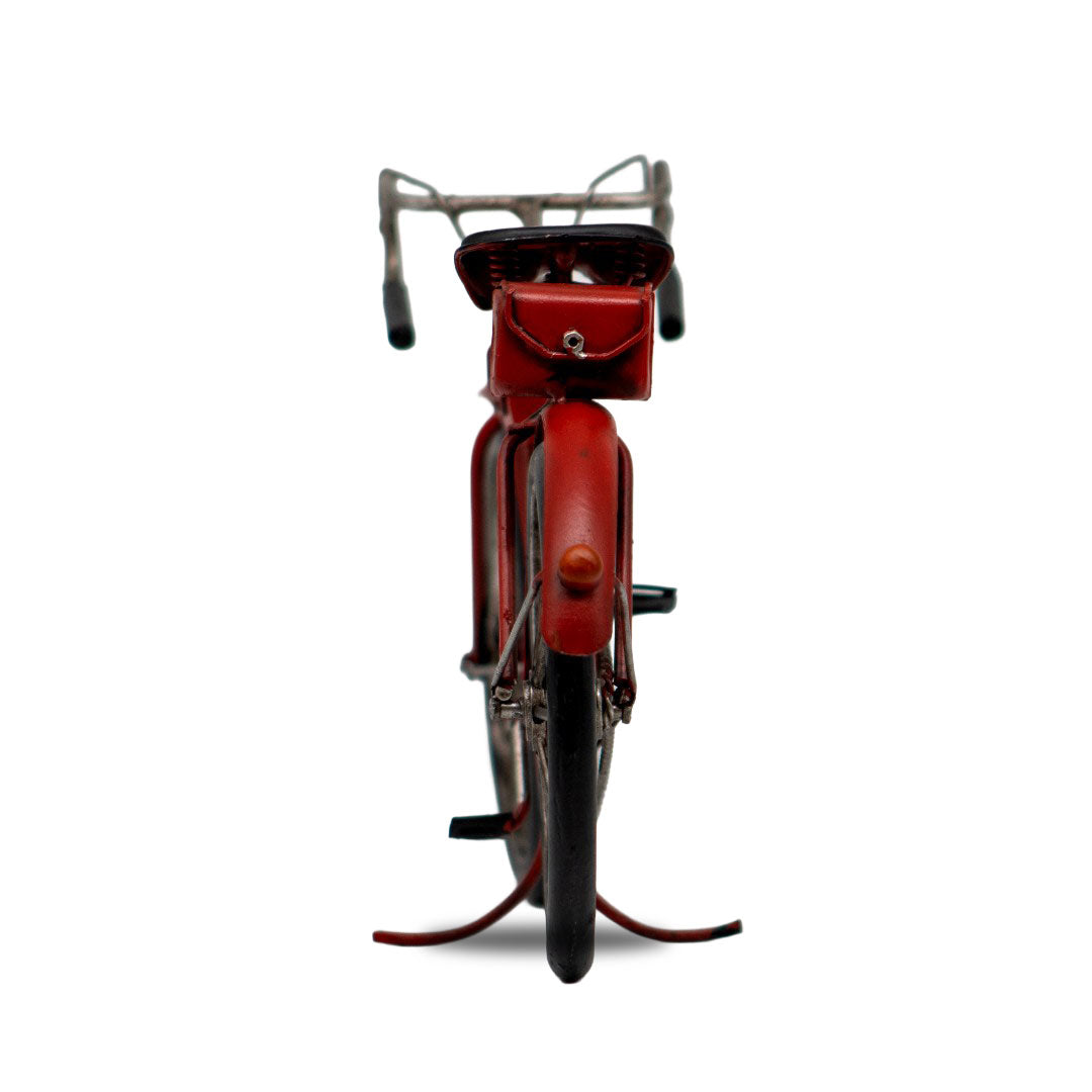 Bicicleta Decorativa de Metal Vintage Roja – 18 cm