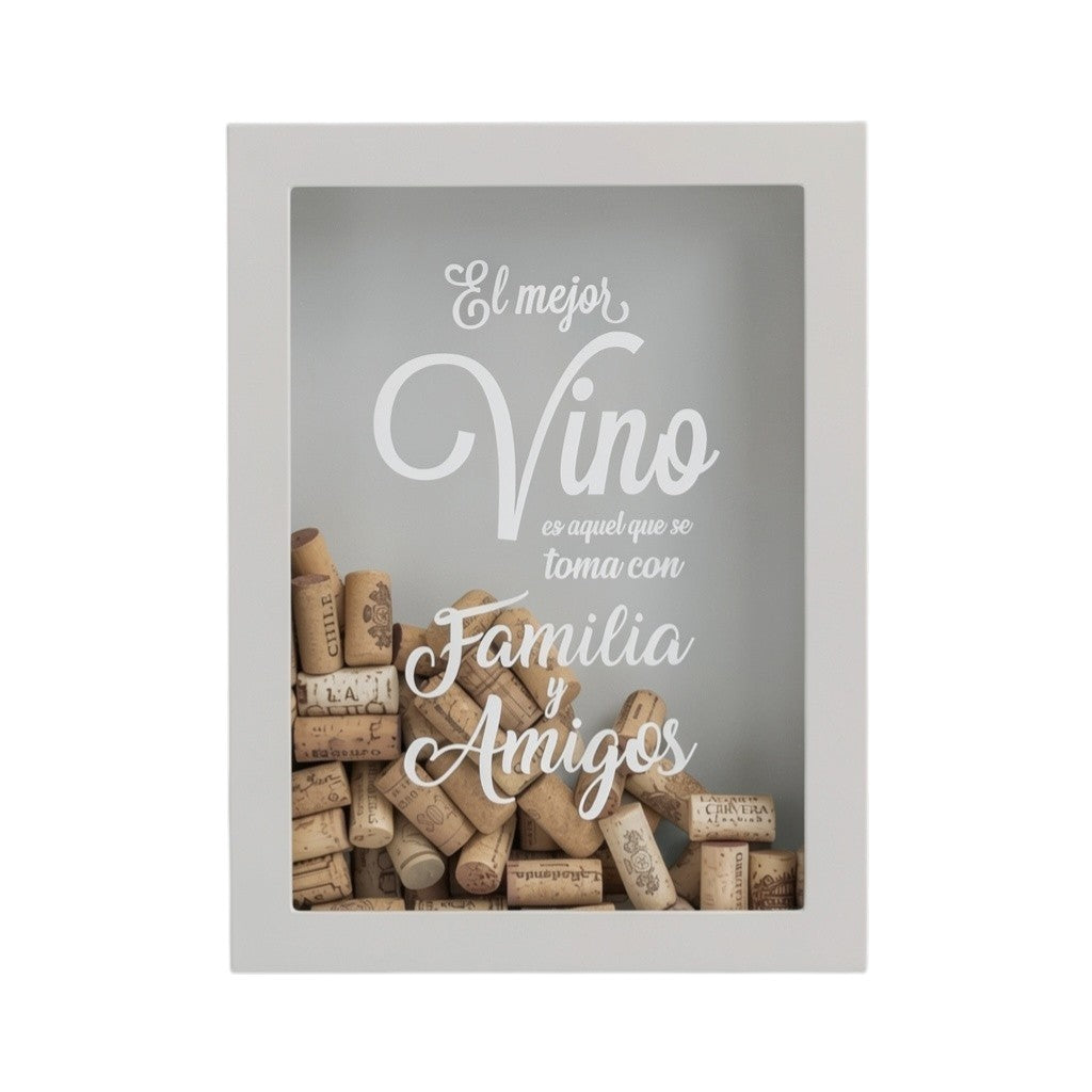 Guarda Corcho Sencillo El Mejor Vino Gris