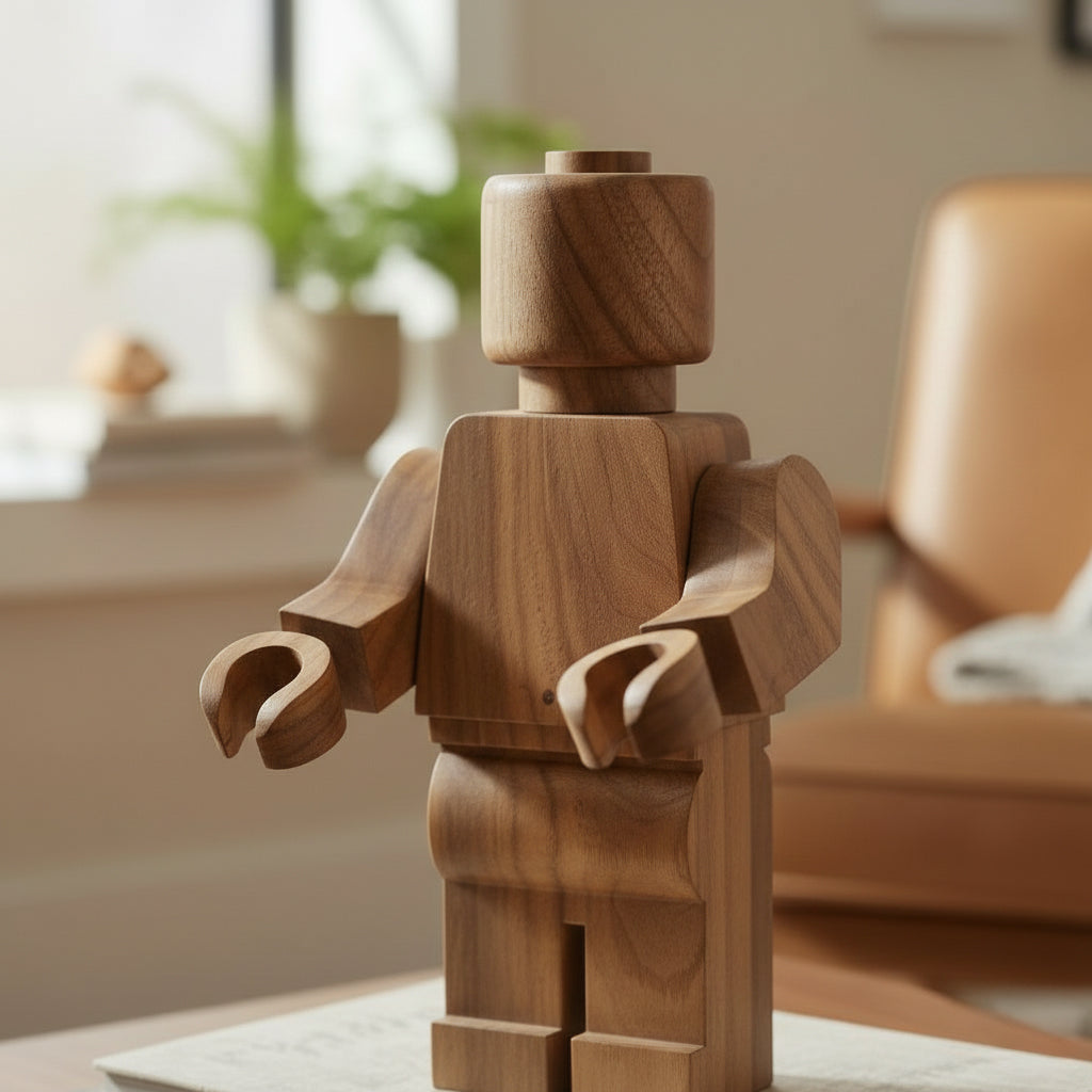 Robot Articulado de Madera – 40 cm